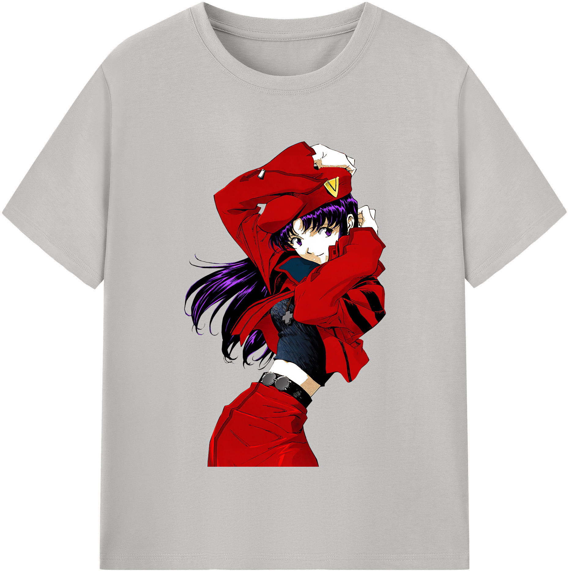 （画像用） EVA 新世紀エヴァンゲリオン レディースカジュアルプリントTシャツ（綿100％）