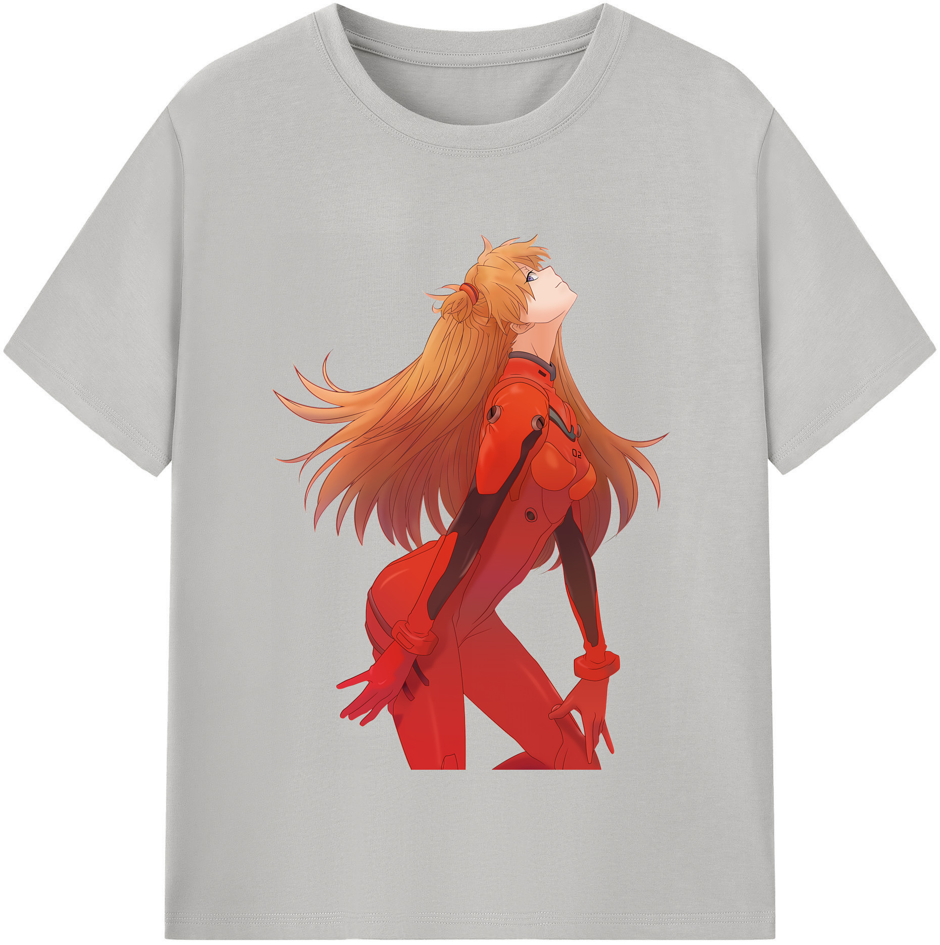 （画像用） EVA 新世紀エヴァンゲリオン レディースカジュアルプリントTシャツ（綿100％）