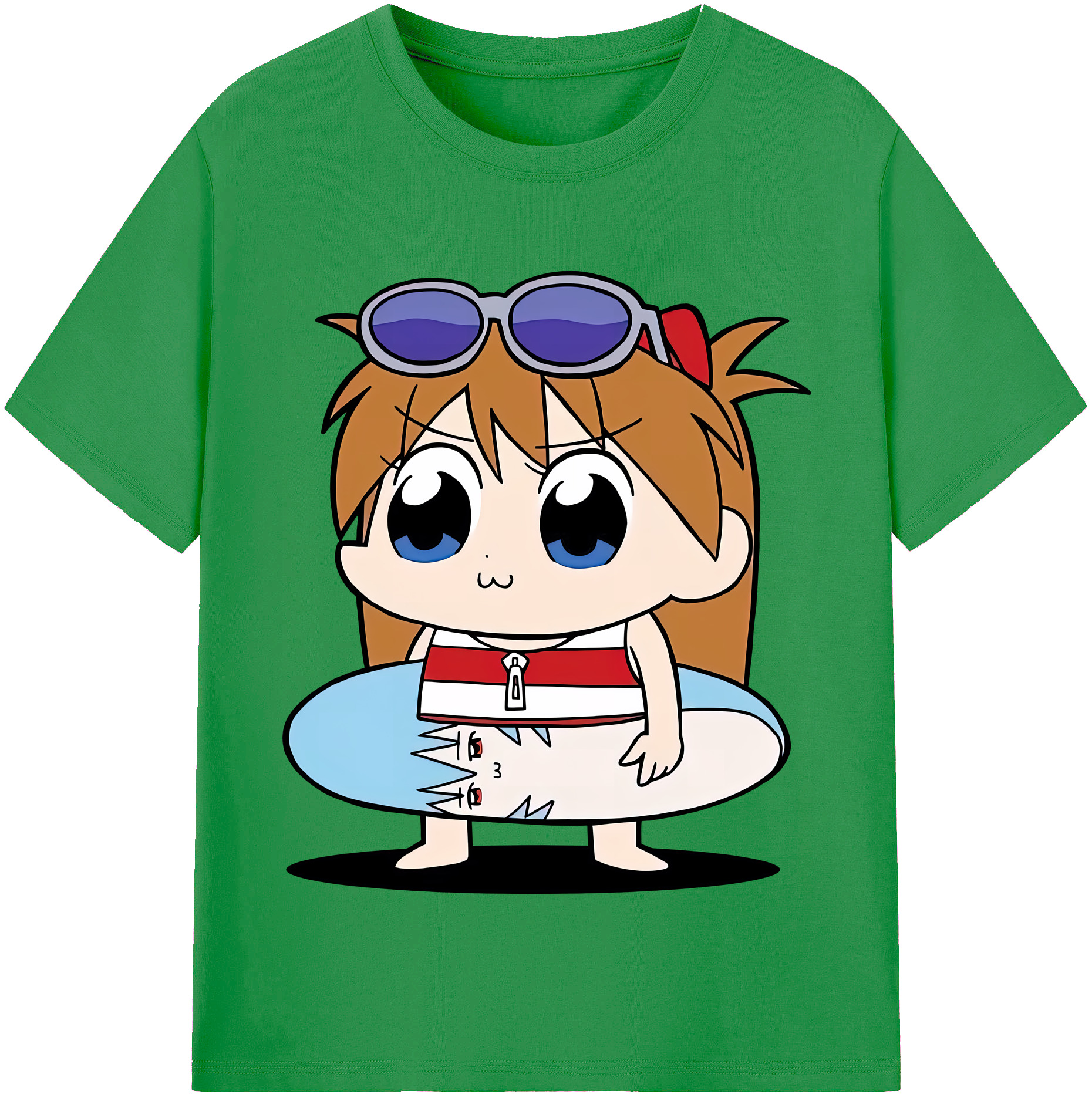 （画像用） EVA 新世紀エヴァンゲリオン レディースカジュアルプリントTシャツ（綿100％）