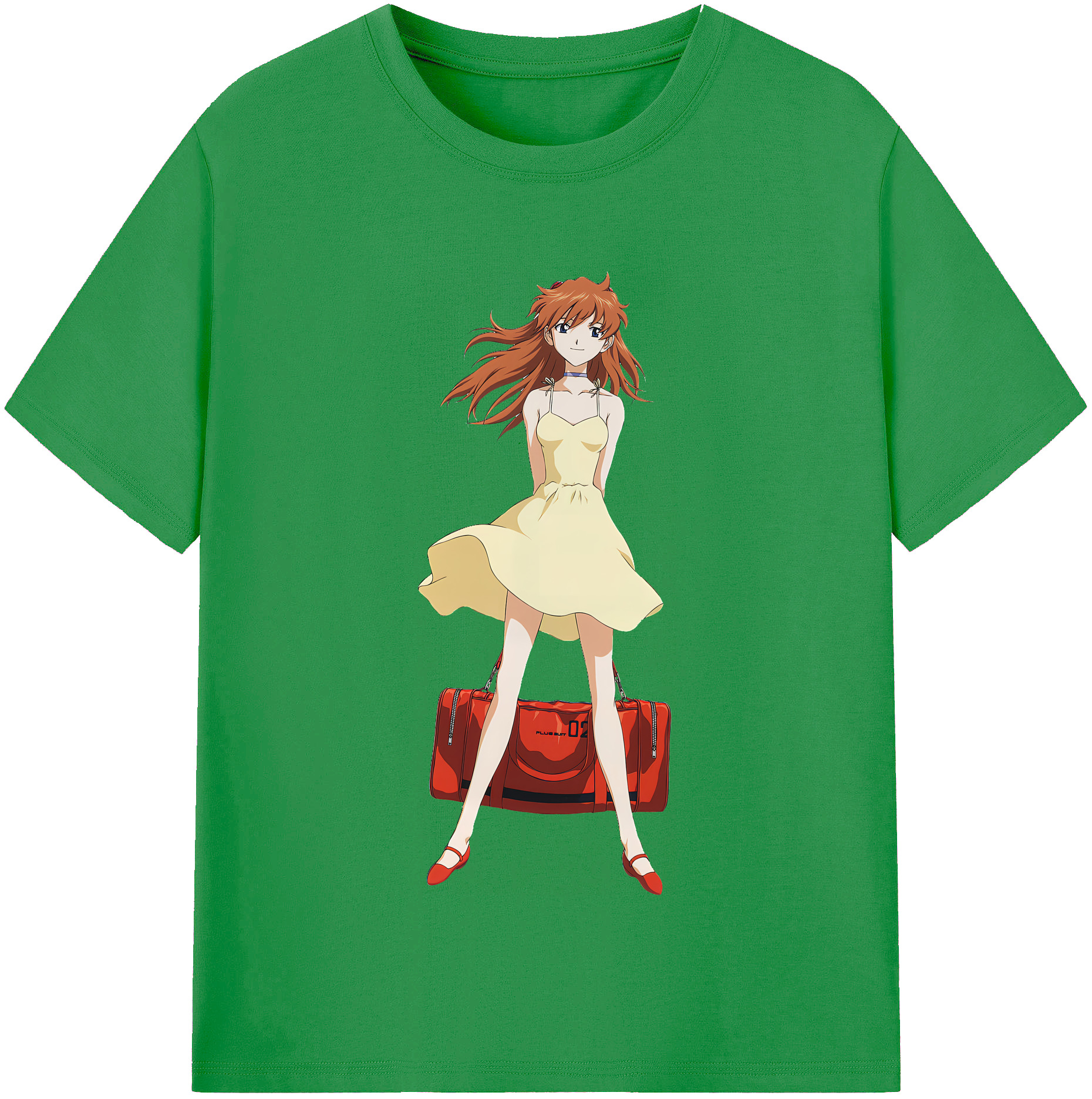 （画像用） EVA 新世紀エヴァンゲリオン レディースカジュアルプリントTシャツ（綿100％）