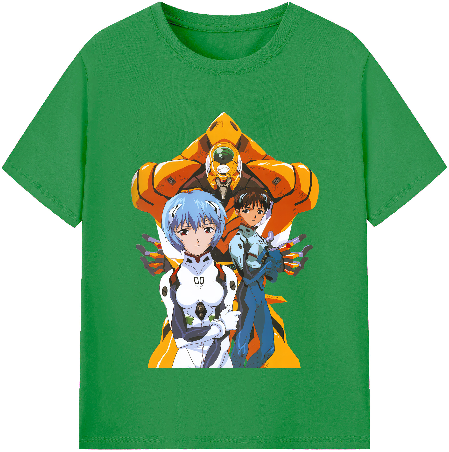 （画像用） EVA 新世紀エヴァンゲリオン レディースカジュアルプリントTシャツ（綿100％）