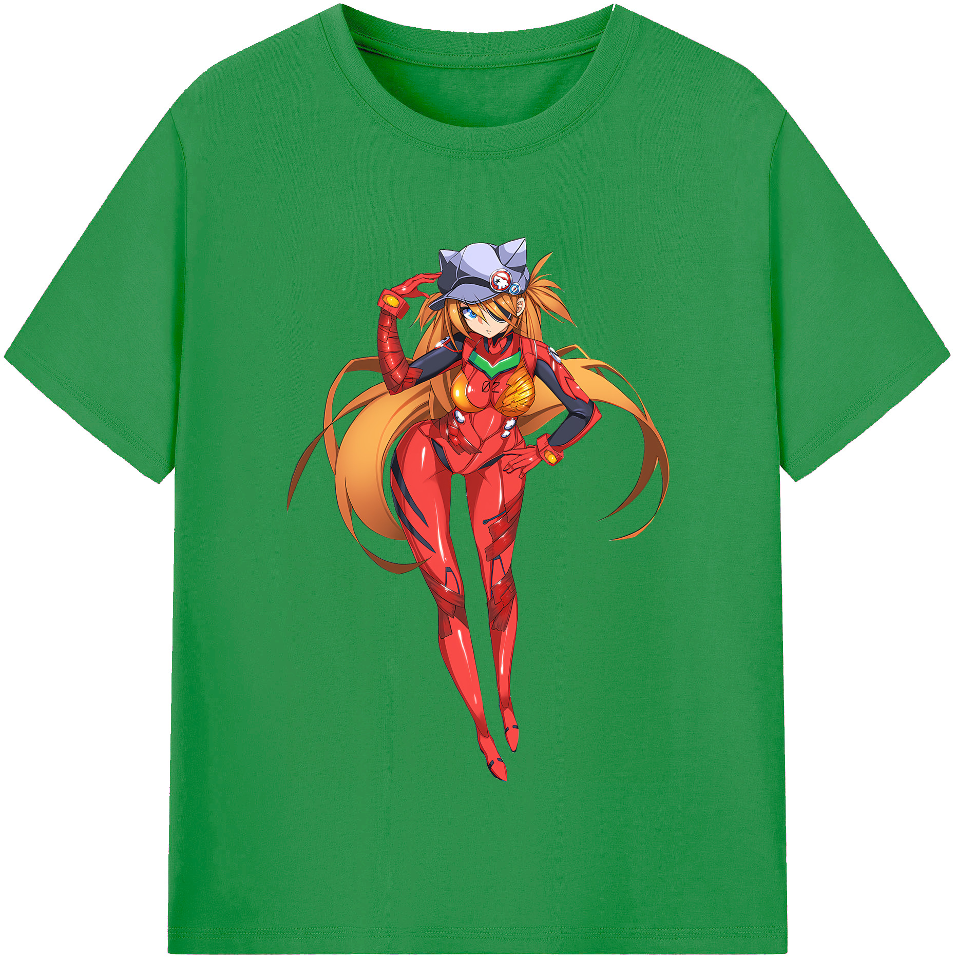 （画像用） EVA 新世紀エヴァンゲリオン レディースカジュアルプリントTシャツ（綿100％）