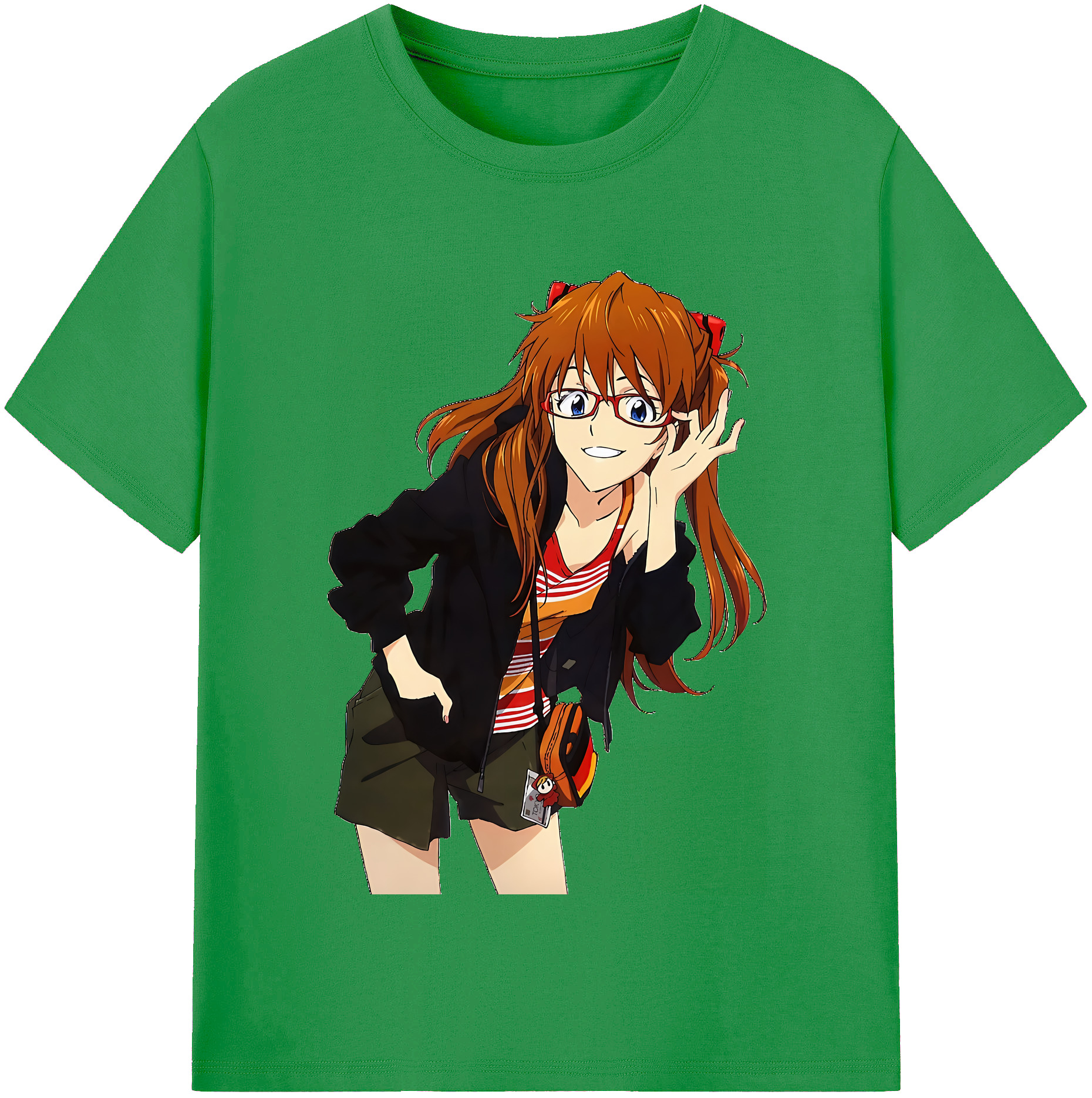 （画像用） EVA 新世紀エヴァンゲリオン レディースカジュアルプリントTシャツ（綿100％）