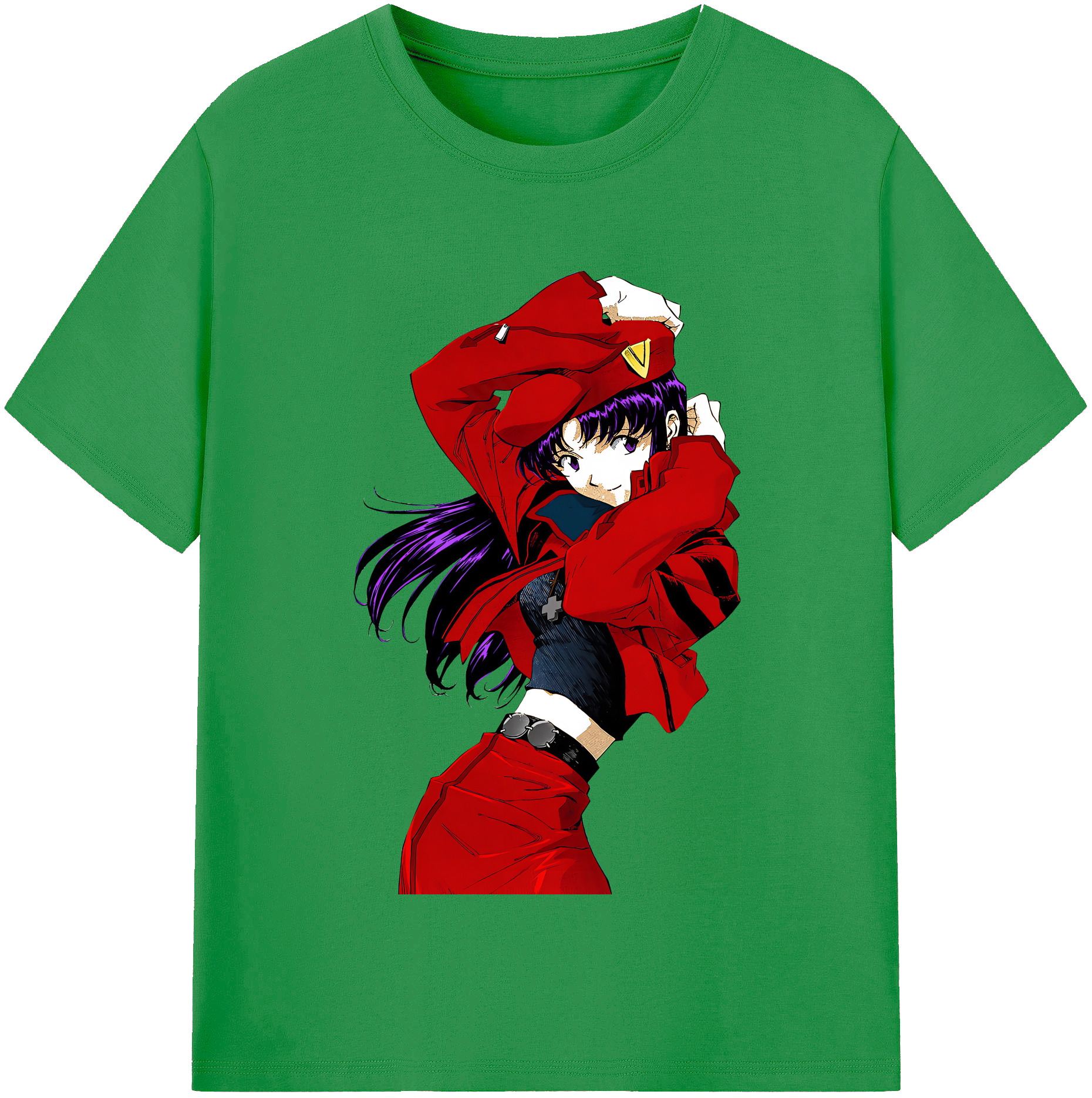 （画像用） EVA 新世紀エヴァンゲリオン レディースカジュアルプリントTシャツ（綿100％）