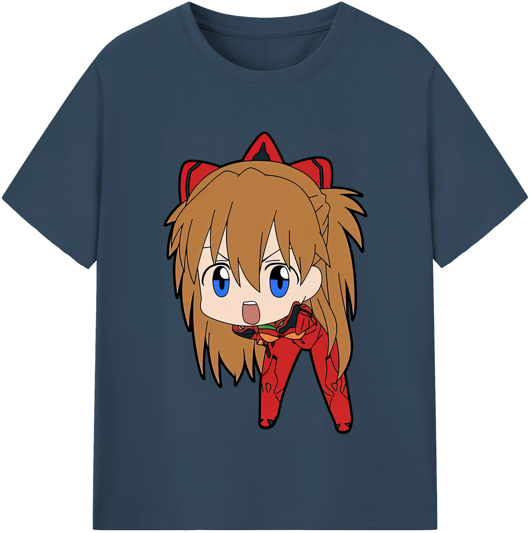 （画像用） EVA 新世紀エヴァンゲリオン レディースカジュアルプリントTシャツ（綿100％）