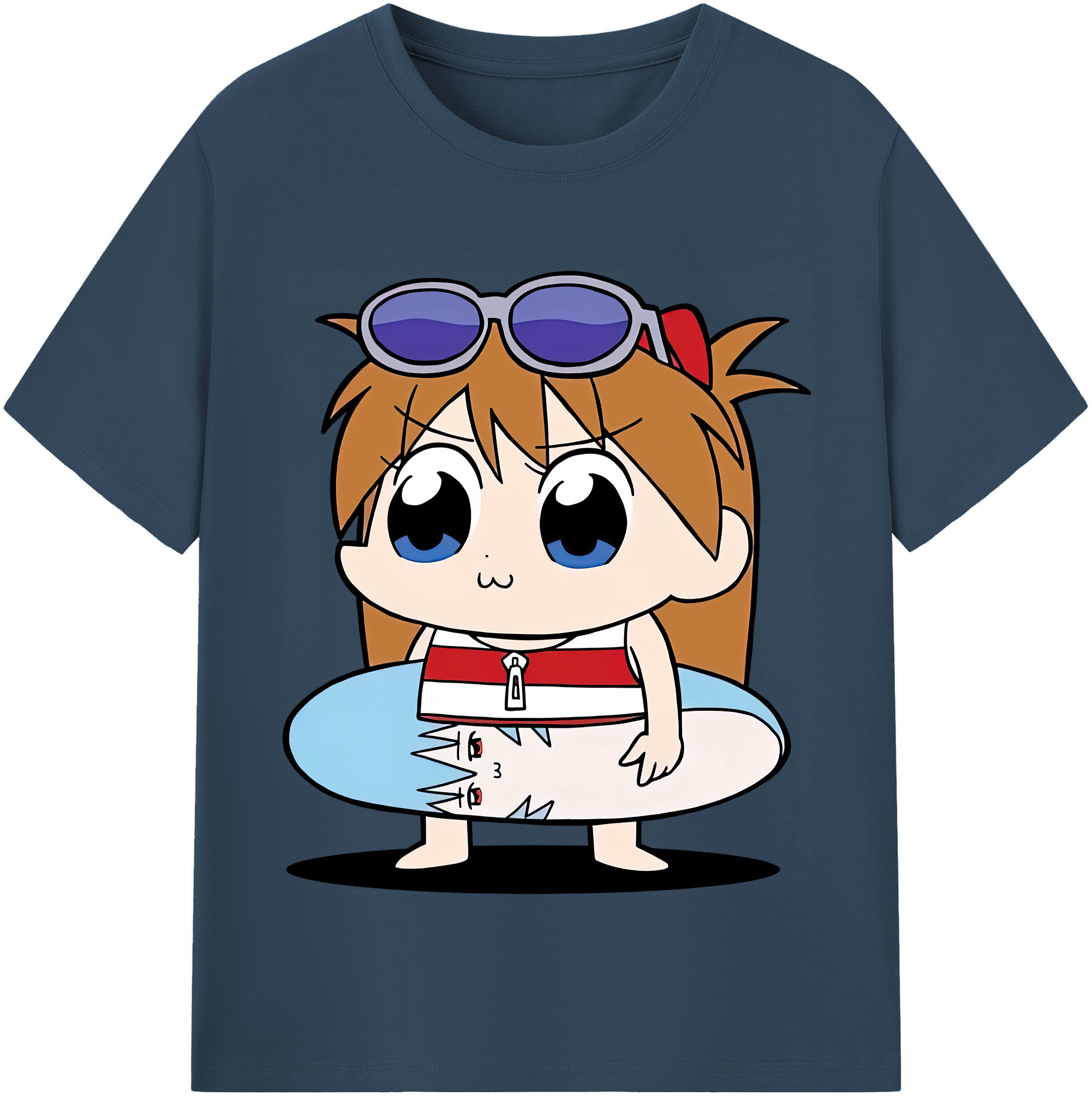（画像用） EVA 新世紀エヴァンゲリオン レディースカジュアルプリントTシャツ（綿100％）