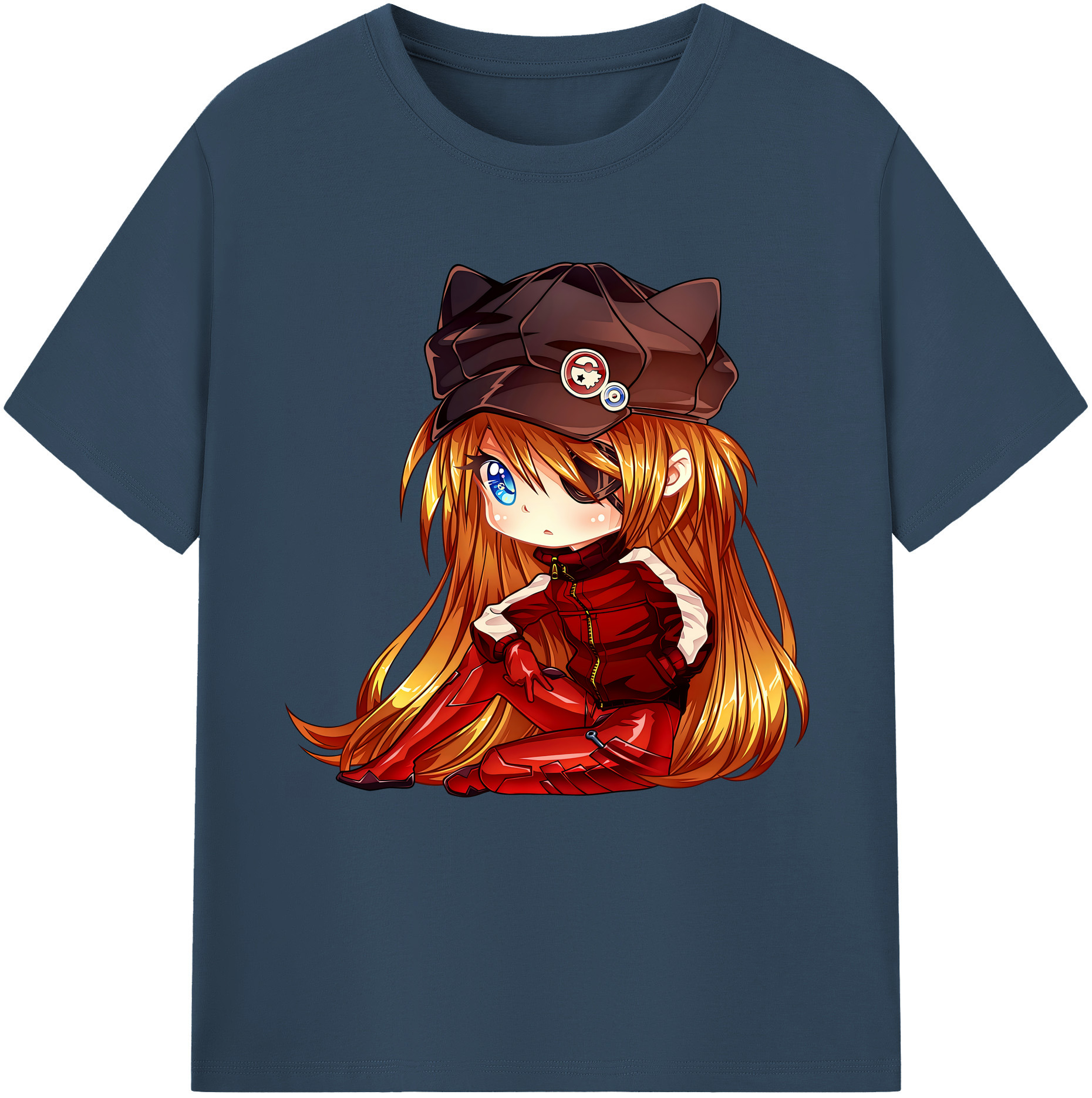 （画像用） EVA 新世紀エヴァンゲリオン レディースカジュアルプリントTシャツ（綿100％）