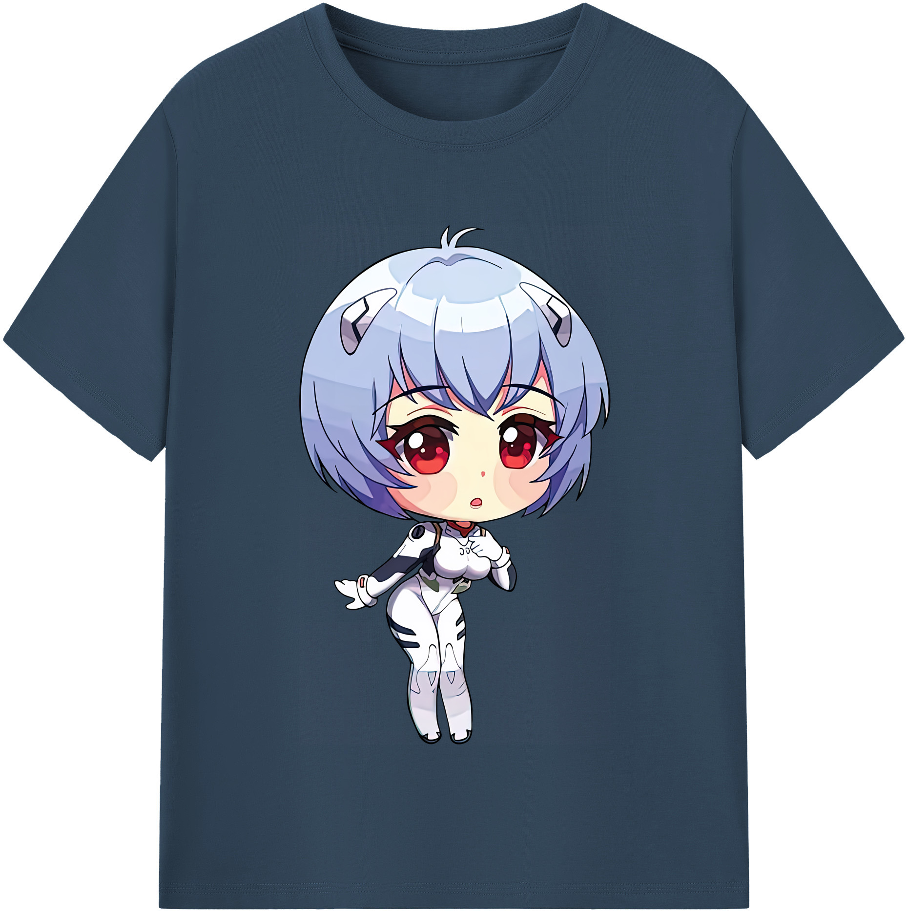 （画像用） EVA 新世紀エヴァンゲリオン レディースカジュアルプリントTシャツ（綿100％）