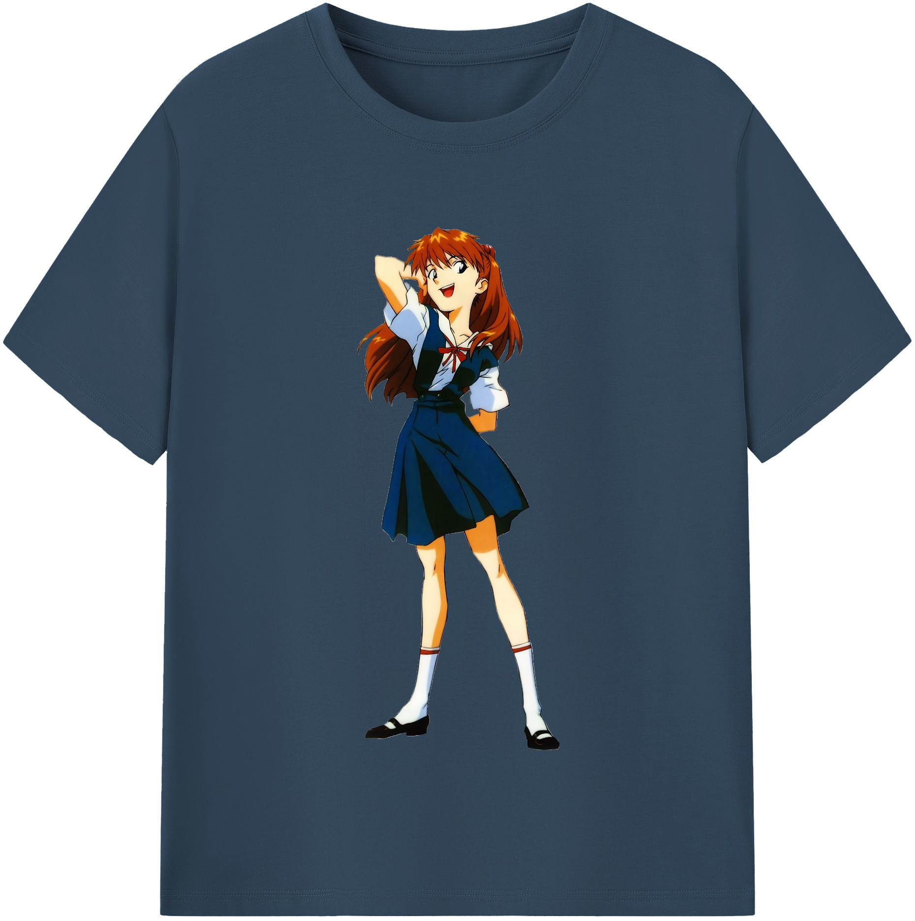 （画像用） EVA 新世紀エヴァンゲリオン レディースカジュアルプリントTシャツ（綿100％）