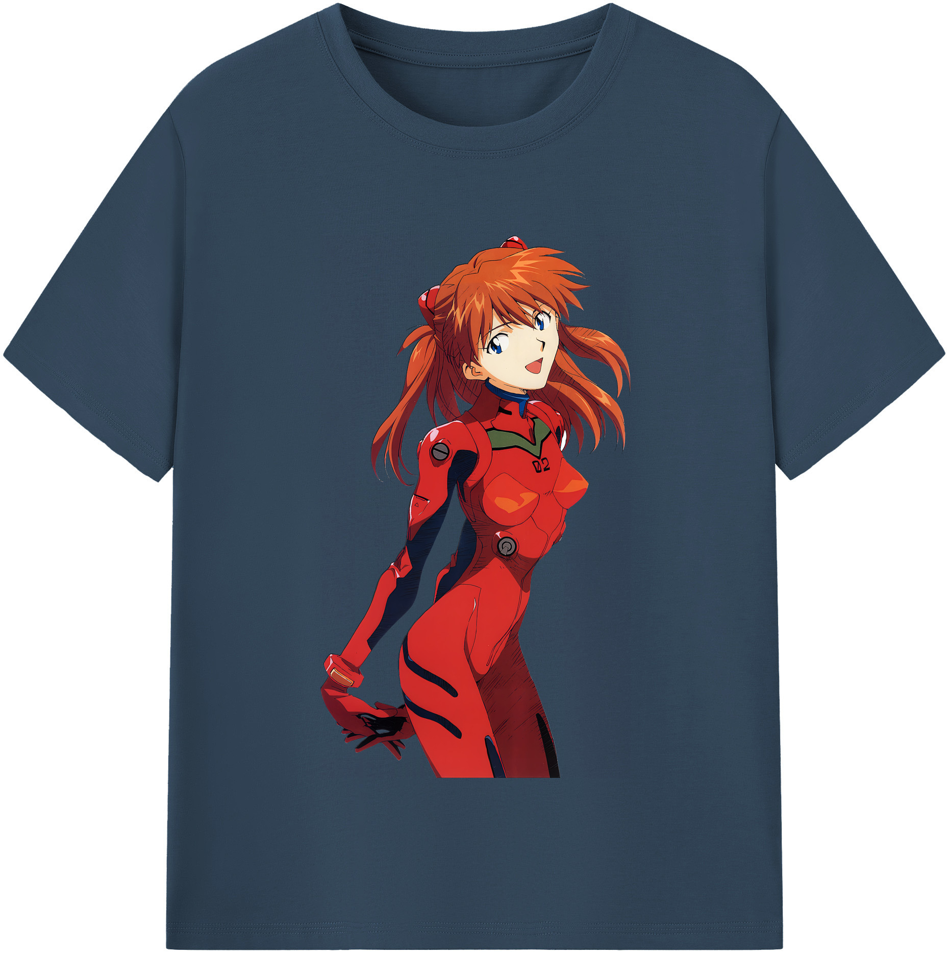 （画像用） EVA 新世紀エヴァンゲリオン レディースカジュアルプリントTシャツ（綿100％）