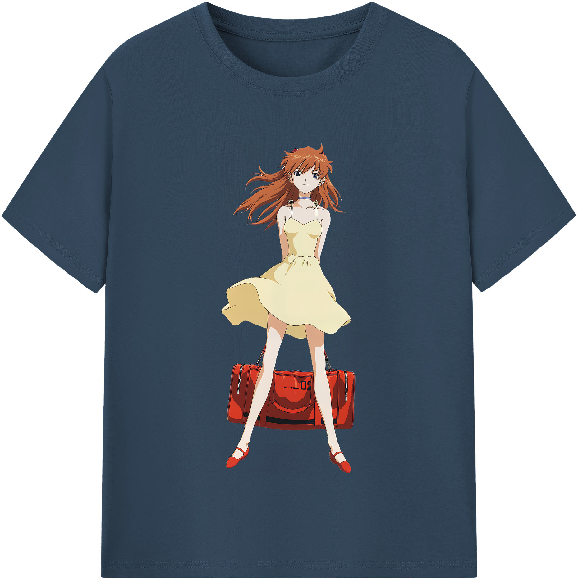 （画像用） EVA 新世紀エヴァンゲリオン レディースカジュアルプリントTシャツ（綿100％）