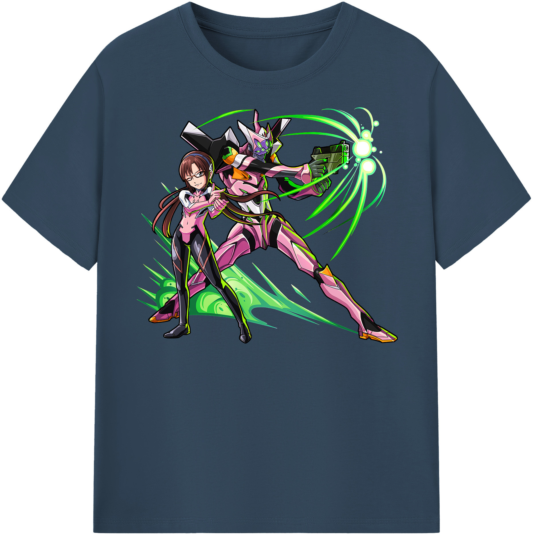 （画像用） EVA 新世紀エヴァンゲリオン レディースカジュアルプリントTシャツ（綿100％）