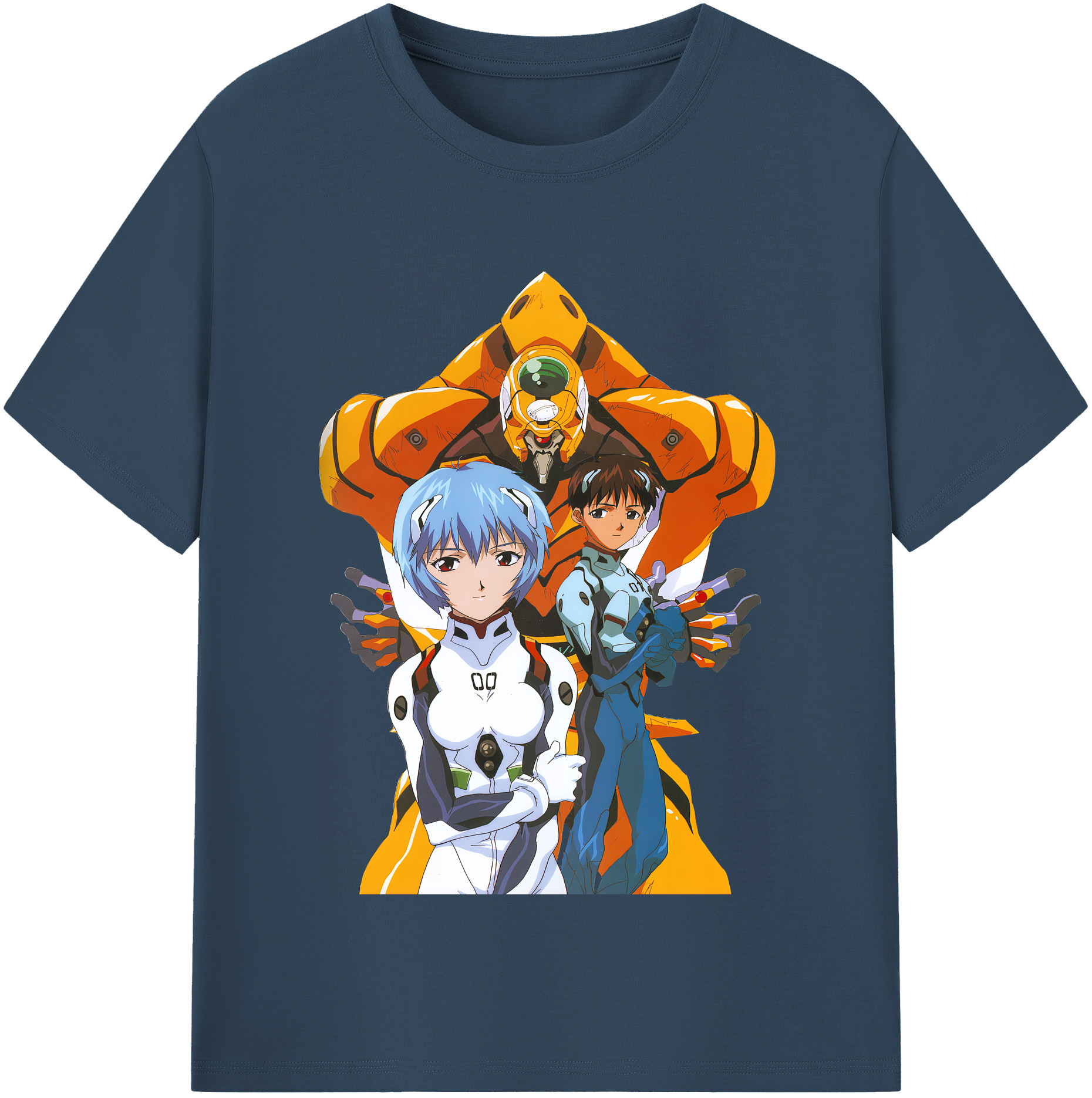 （画像用） EVA 新世紀エヴァンゲリオン レディースカジュアルプリントTシャツ（綿100％）