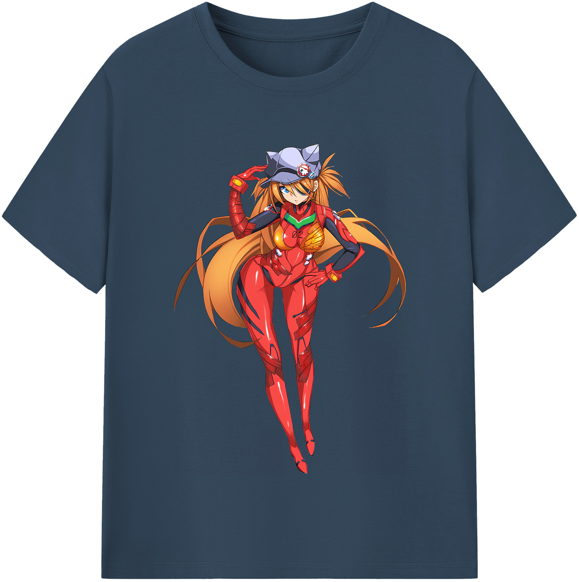 （画像用） EVA 新世紀エヴァンゲリオン レディースカジュアルプリントTシャツ（綿100％）
