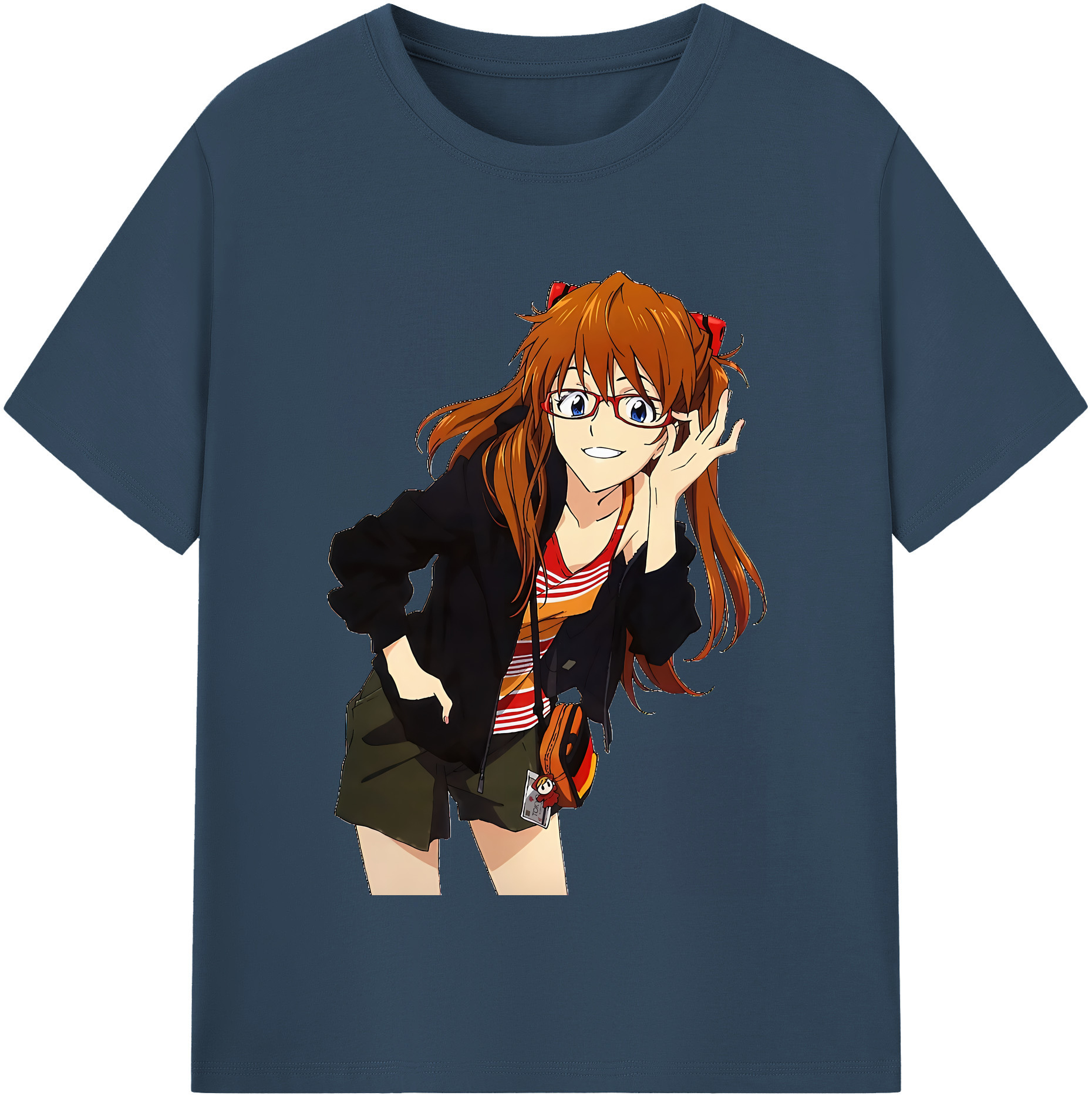 （画像用） EVA 新世紀エヴァンゲリオン レディースカジュアルプリントTシャツ（綿100％）