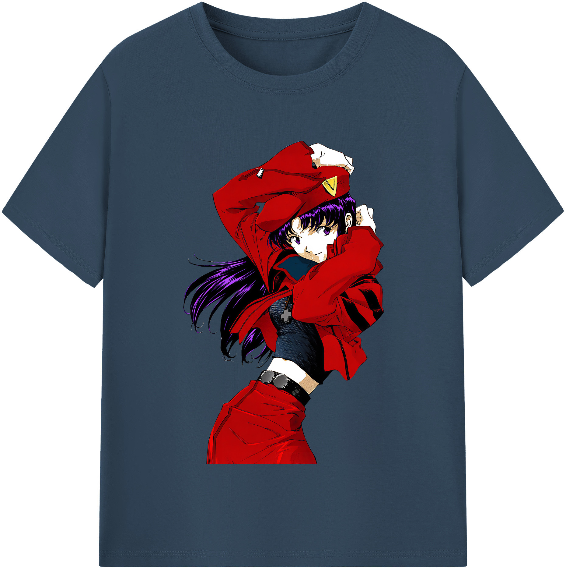 （画像用） EVA 新世紀エヴァンゲリオン レディースカジュアルプリントTシャツ（綿100％）