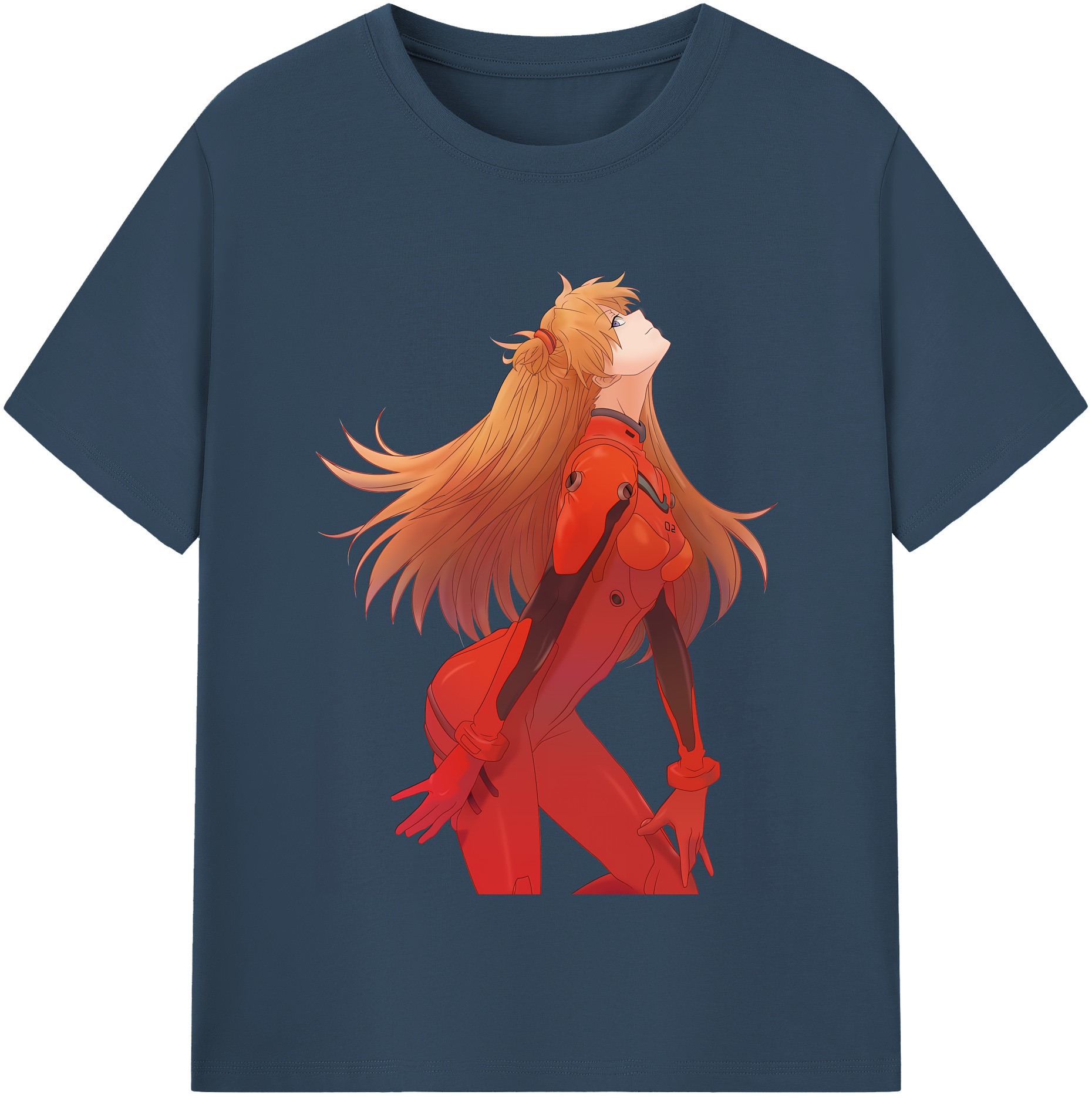 （画像用） EVA 新世紀エヴァンゲリオン レディースカジュアルプリントTシャツ（綿100％）