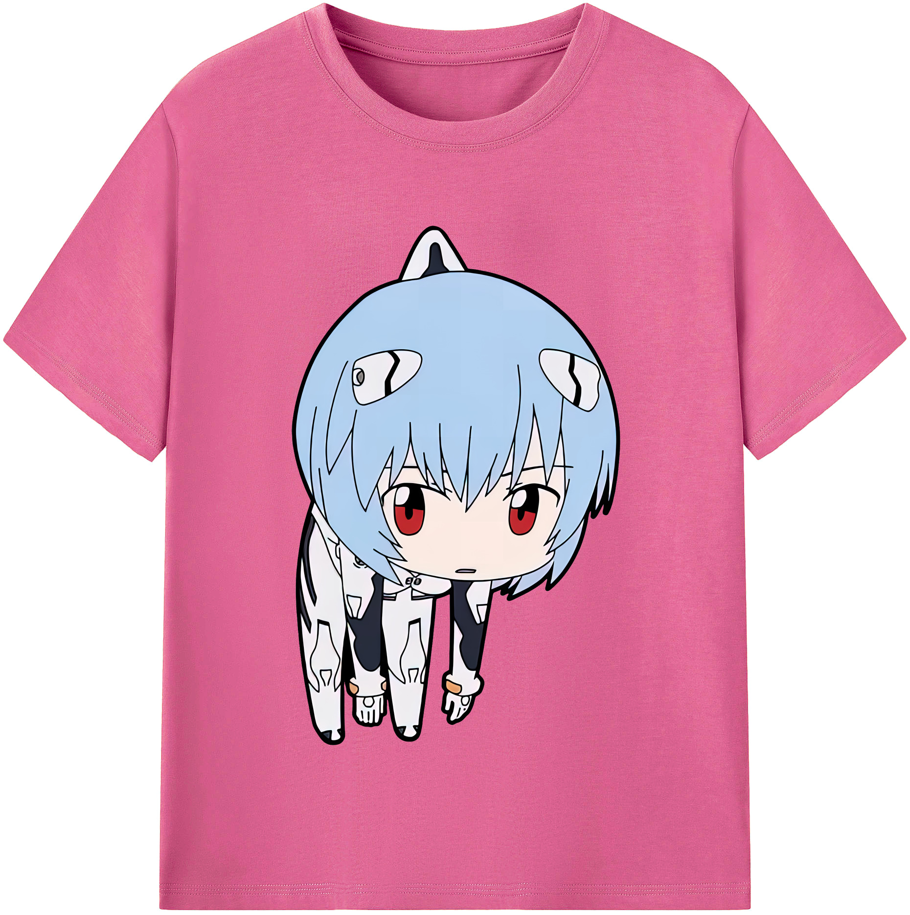 （画像用） EVA 新世紀エヴァンゲリオン レディースカジュアルプリントTシャツ（綿100％）