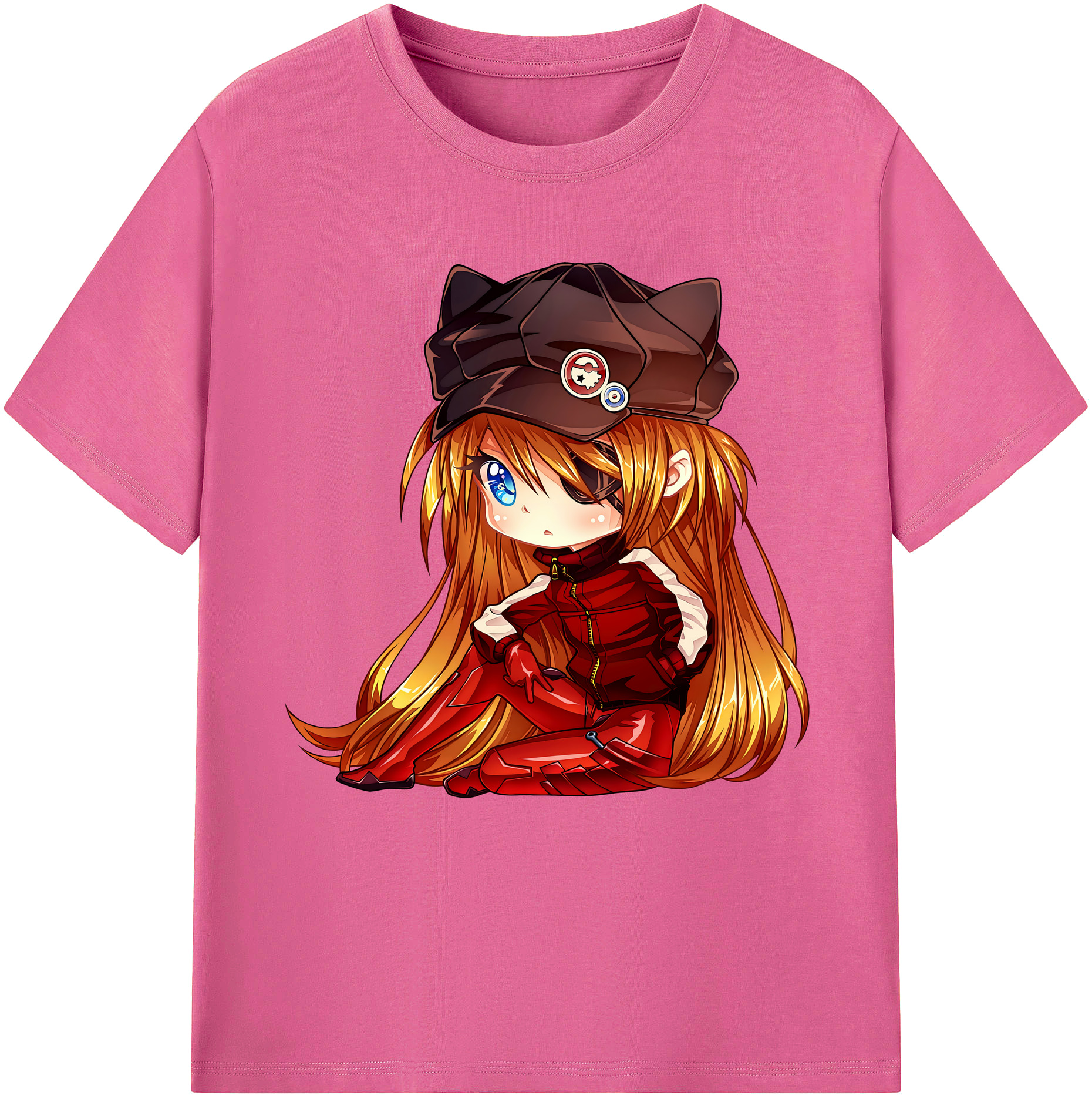 （画像用） EVA 新世紀エヴァンゲリオン レディースカジュアルプリントTシャツ（綿100％）