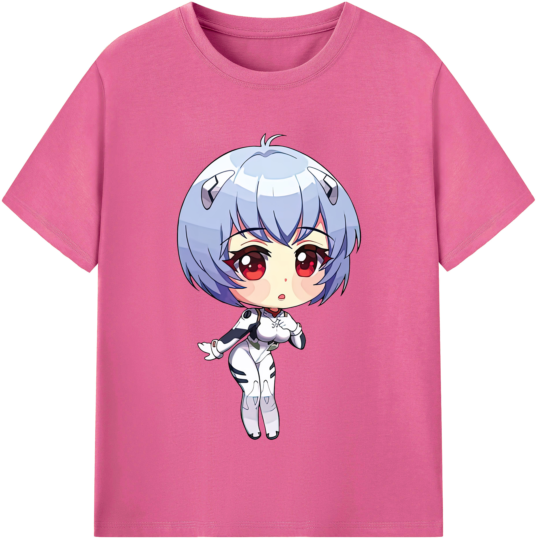 （画像用） EVA 新世紀エヴァンゲリオン レディースカジュアルプリントTシャツ（綿100％）