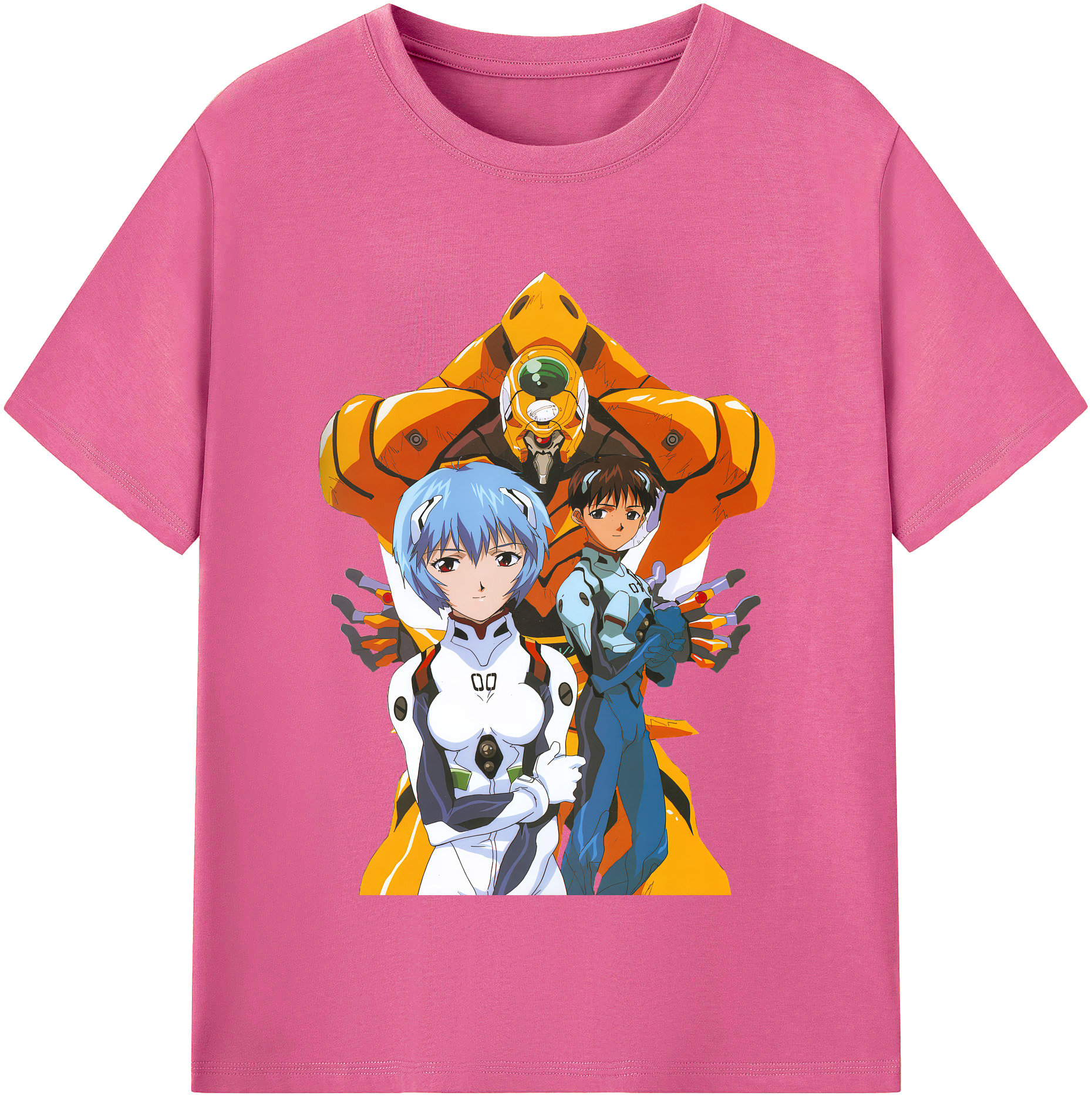 （画像用） EVA 新世紀エヴァンゲリオン レディースカジュアルプリントTシャツ（綿100％）