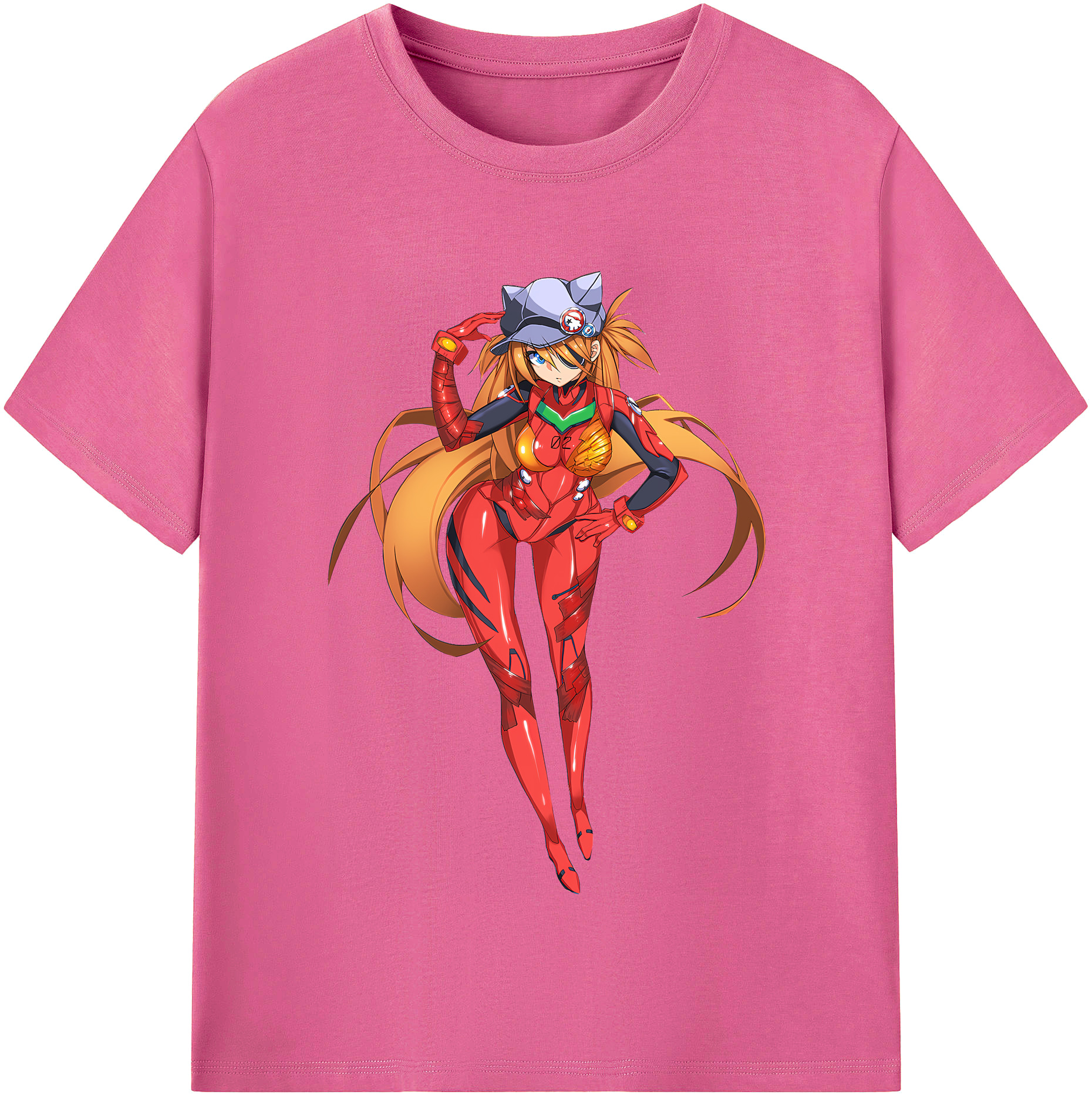 （画像用） EVA 新世紀エヴァンゲリオン レディースカジュアルプリントTシャツ（綿100％）