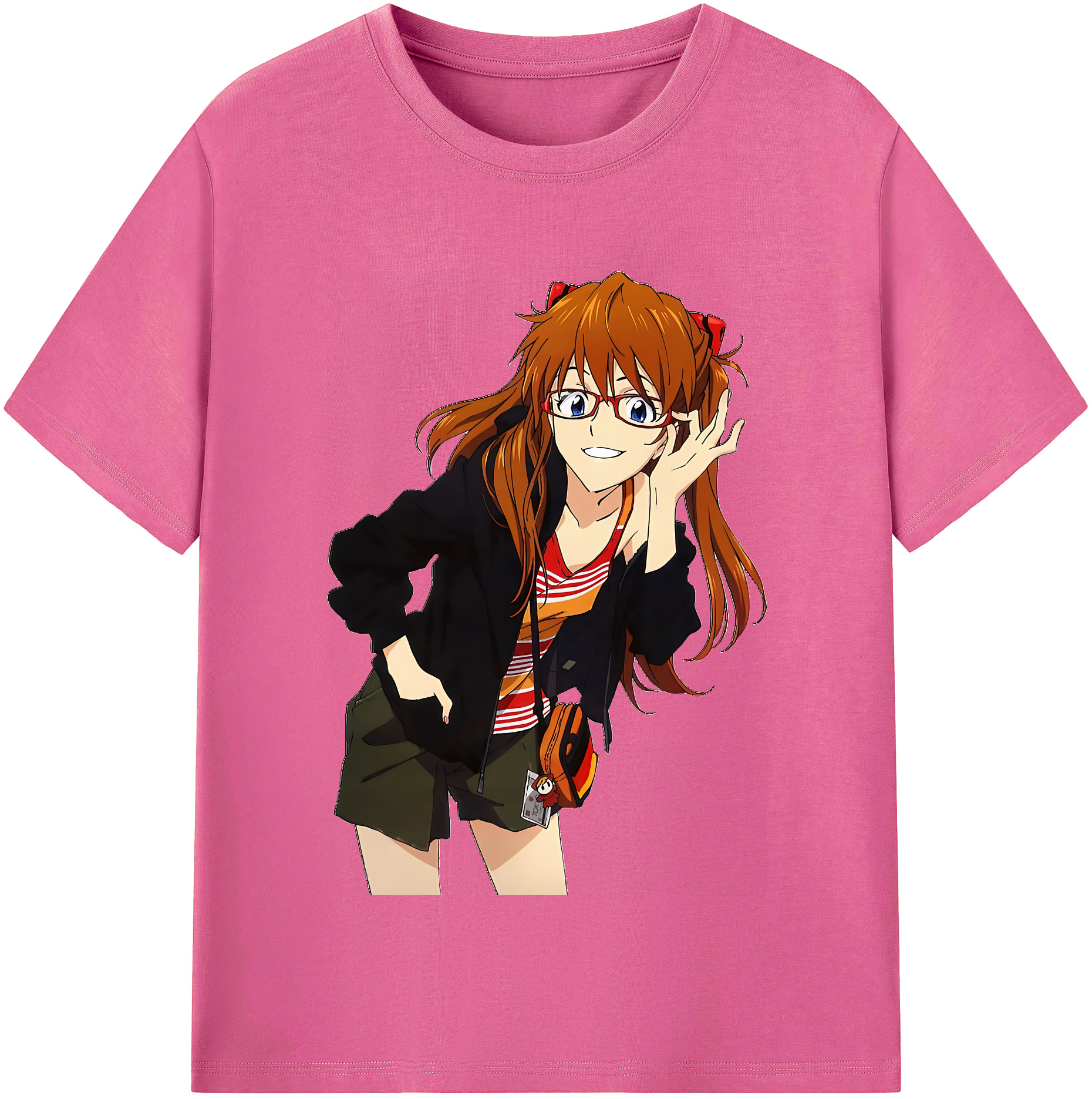 （画像用） EVA 新世紀エヴァンゲリオン レディースカジュアルプリントTシャツ（綿100％）