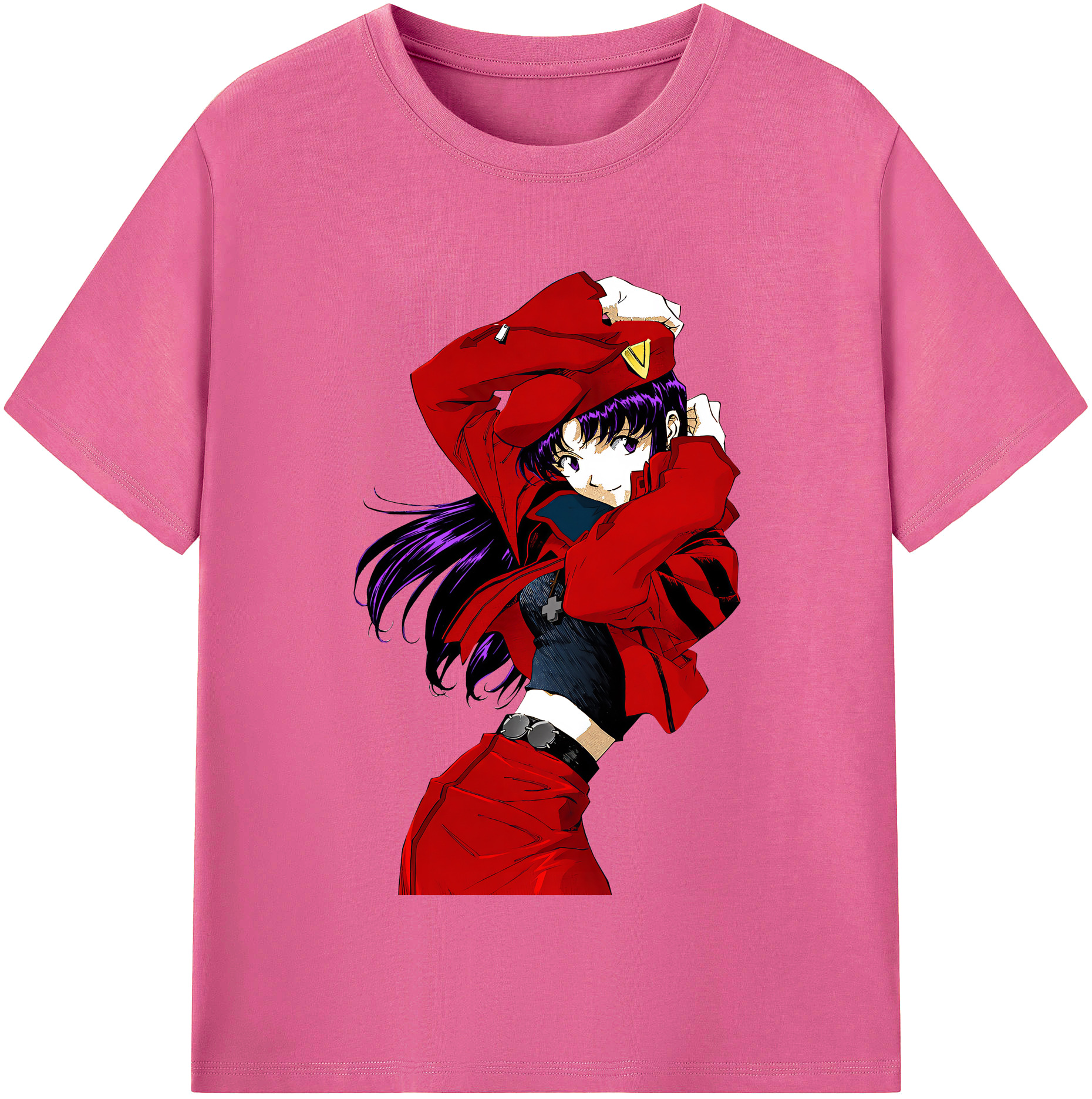 （画像用） EVA 新世紀エヴァンゲリオン レディースカジュアルプリントTシャツ（綿100％）