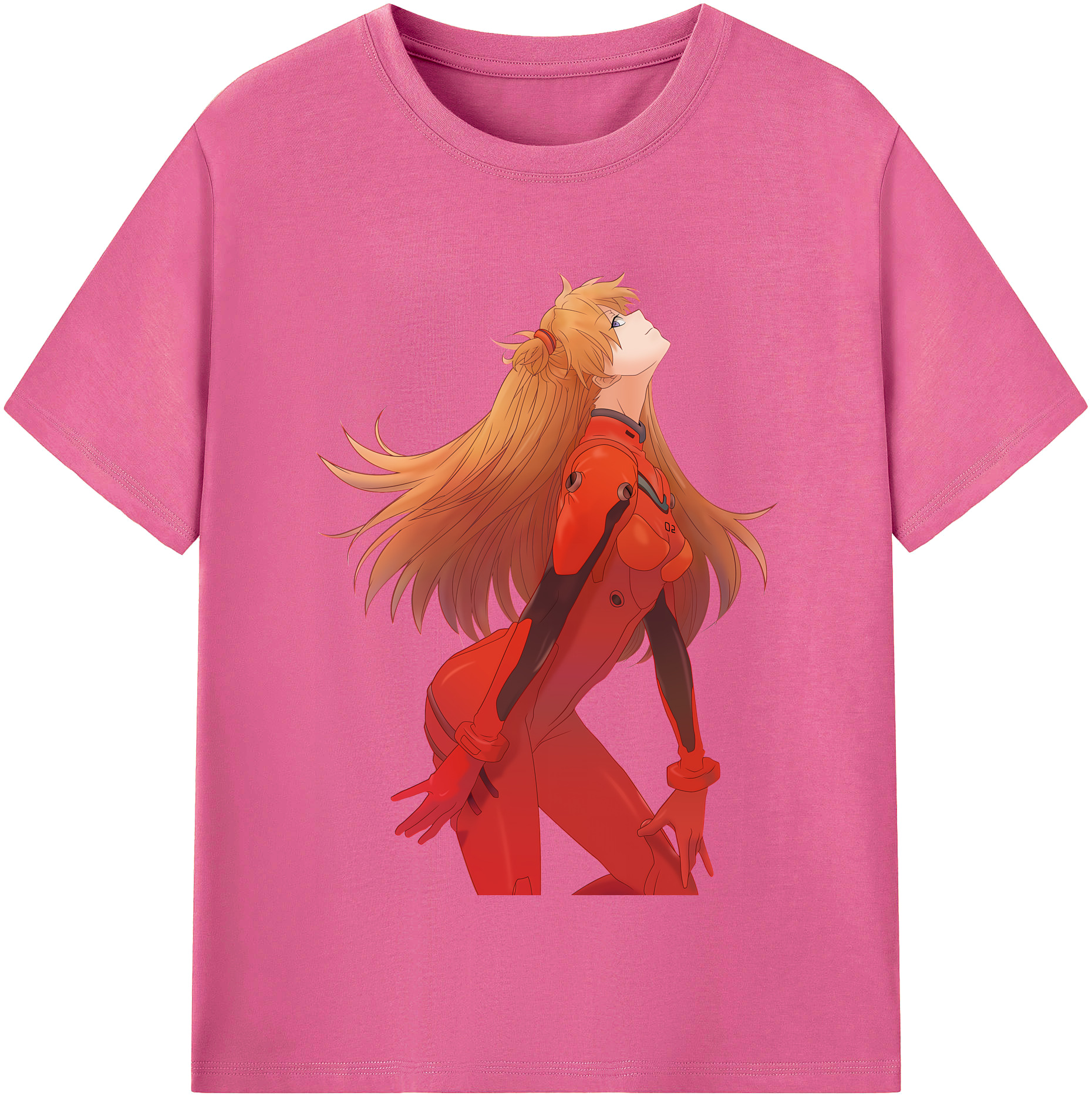 （画像用） EVA 新世紀エヴァンゲリオン レディースカジュアルプリントTシャツ（綿100％）