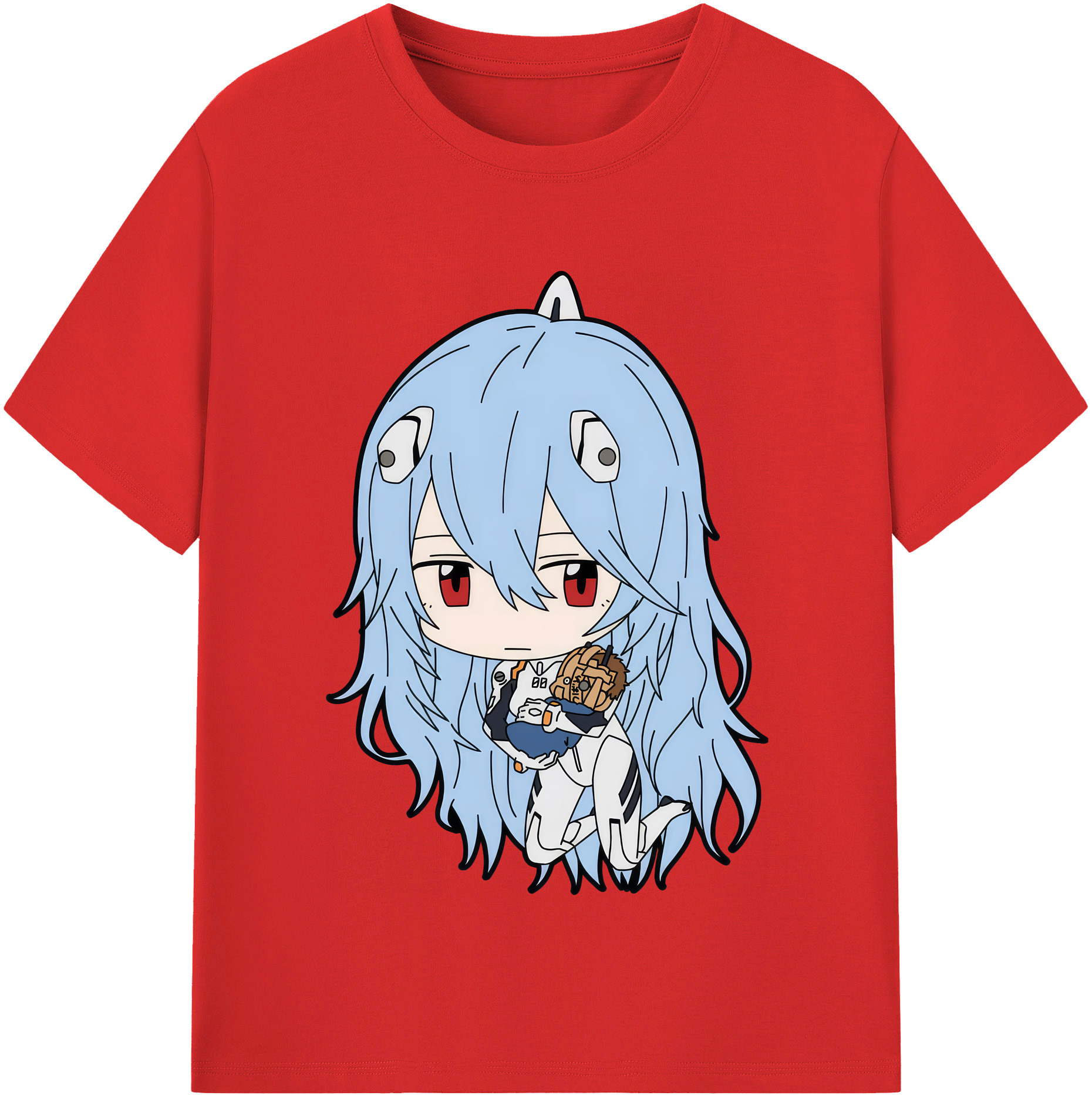 （画像用） EVA 新世紀エヴァンゲリオン レディースカジュアルプリントTシャツ（綿100％）