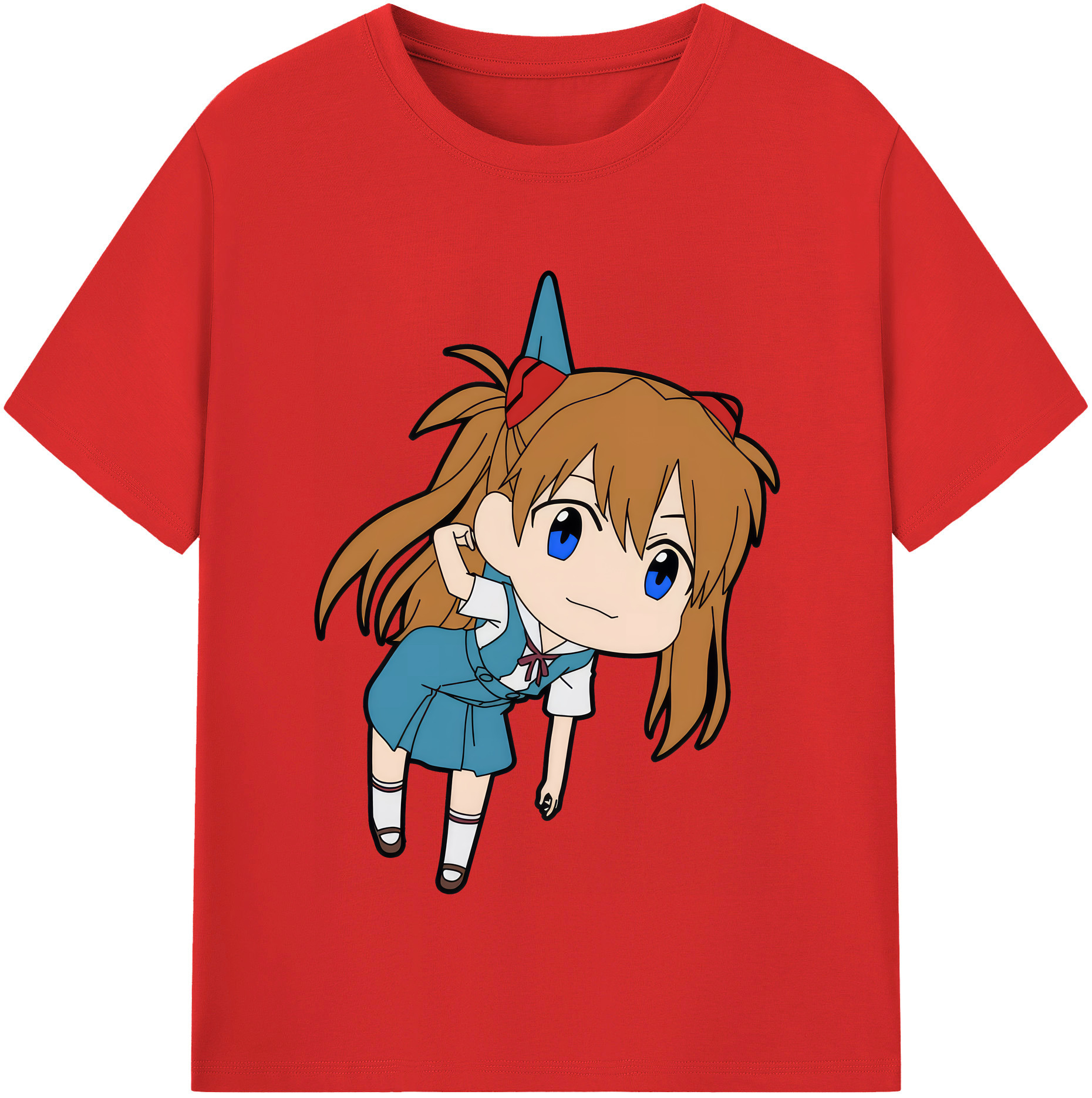 （画像用） EVA 新世紀エヴァンゲリオン レディースカジュアルプリントTシャツ（綿100％）