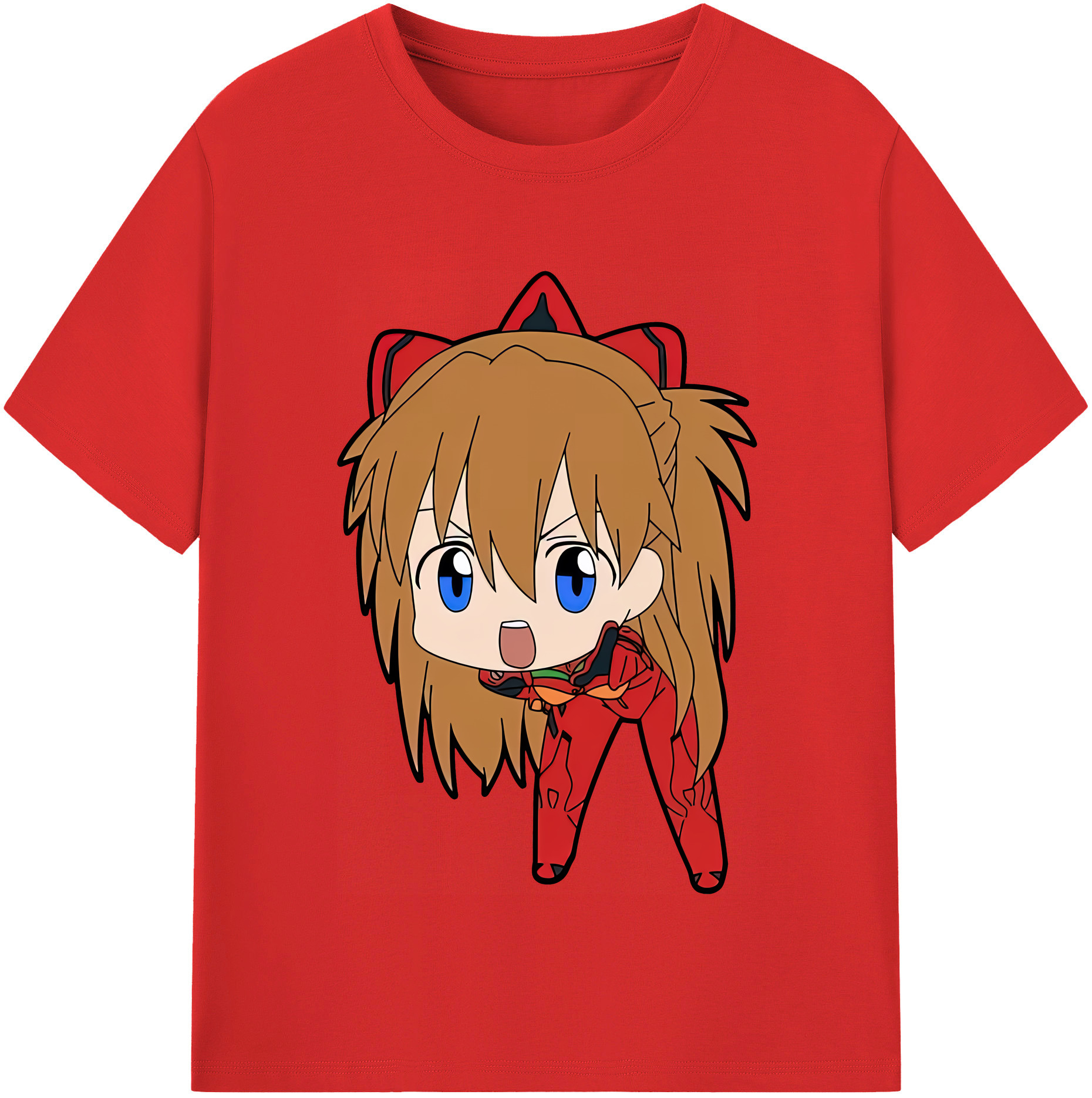 （画像用） EVA 新世紀エヴァンゲリオン レディースカジュアルプリントTシャツ（綿100％）