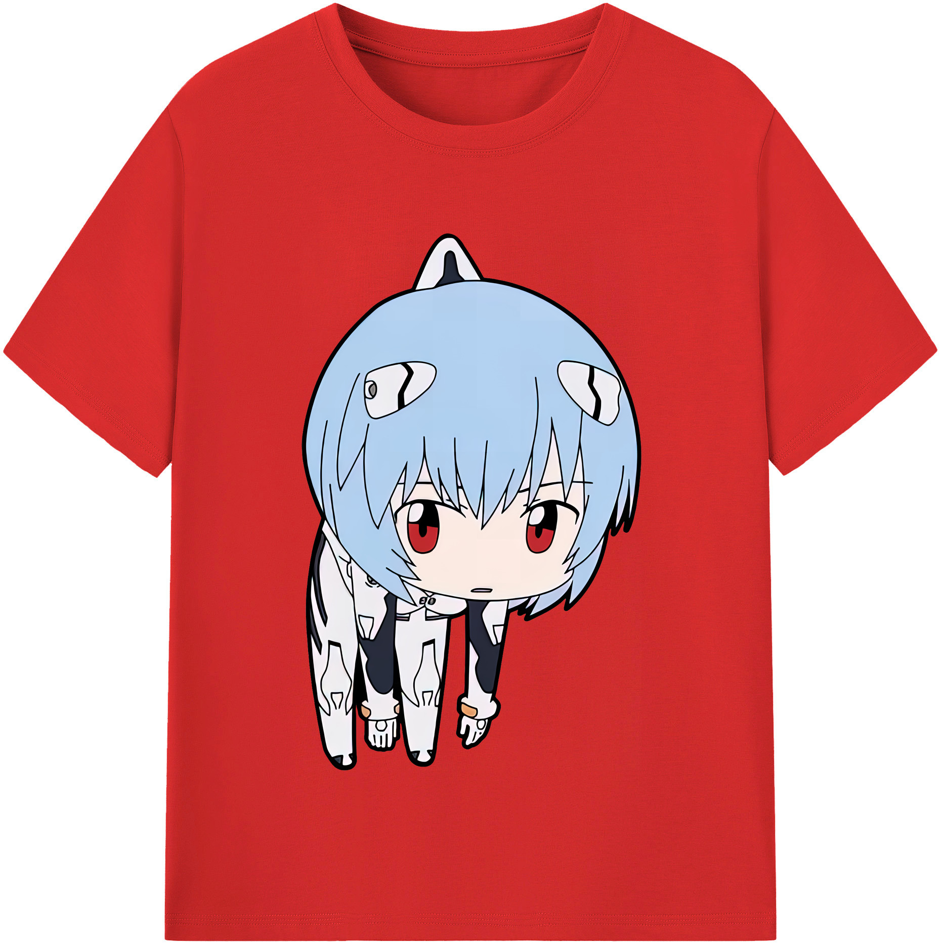 （画像用） EVA 新世紀エヴァンゲリオン レディースカジュアルプリントTシャツ（綿100％）