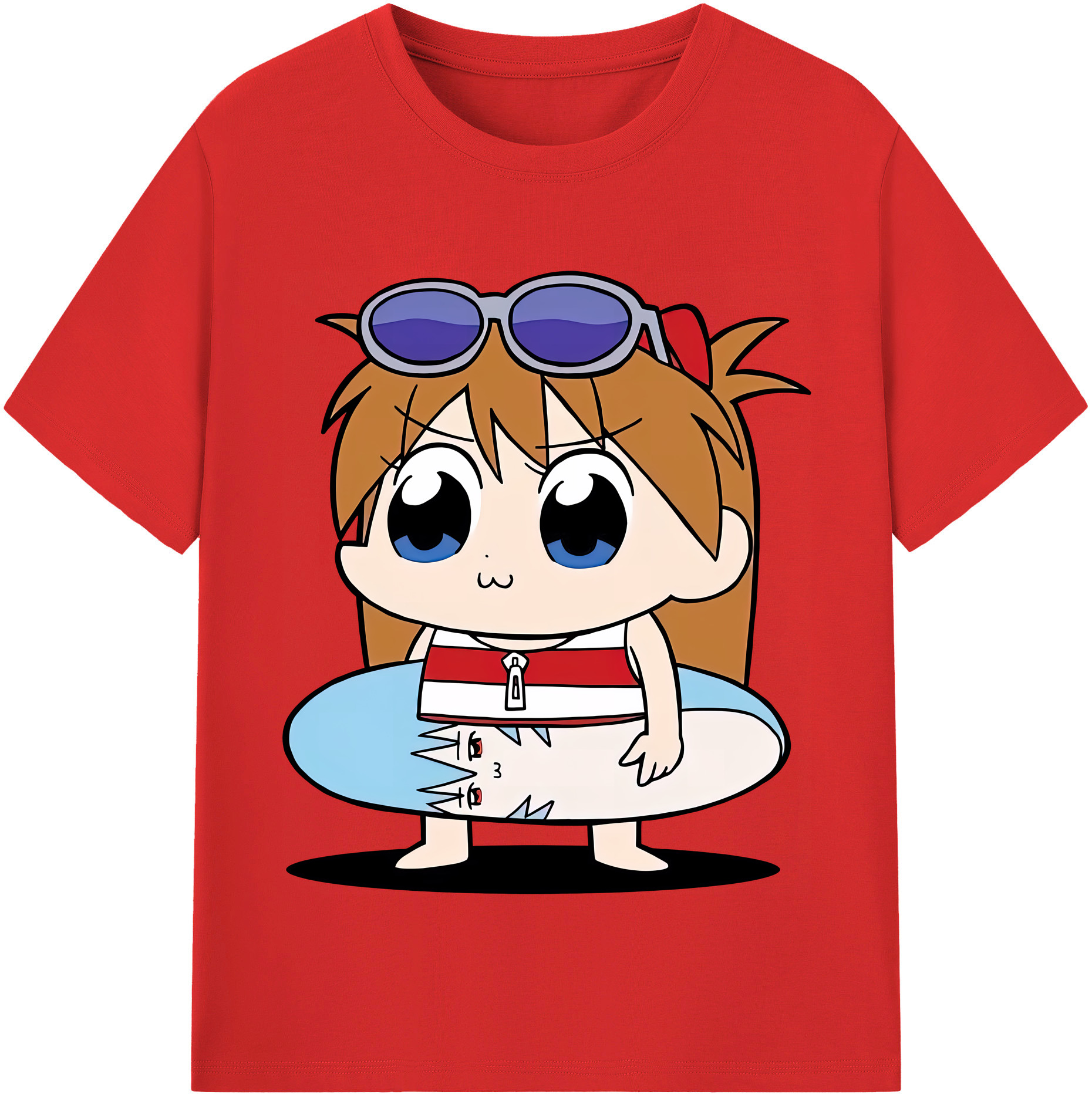 （画像用） EVA 新世紀エヴァンゲリオン レディースカジュアルプリントTシャツ（綿100％）