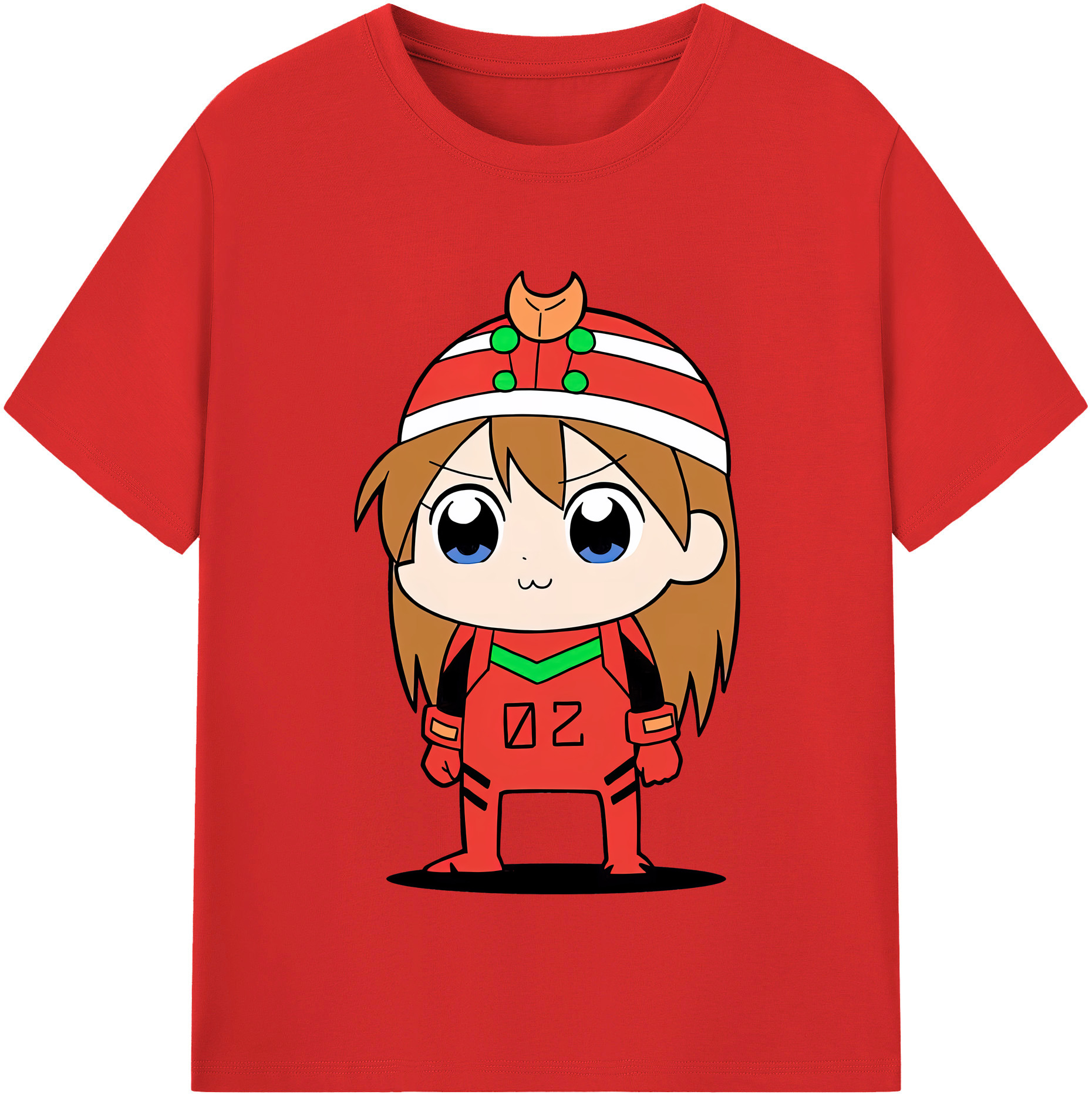 （画像用） EVA 新世紀エヴァンゲリオン レディースカジュアルプリントTシャツ（綿100％）