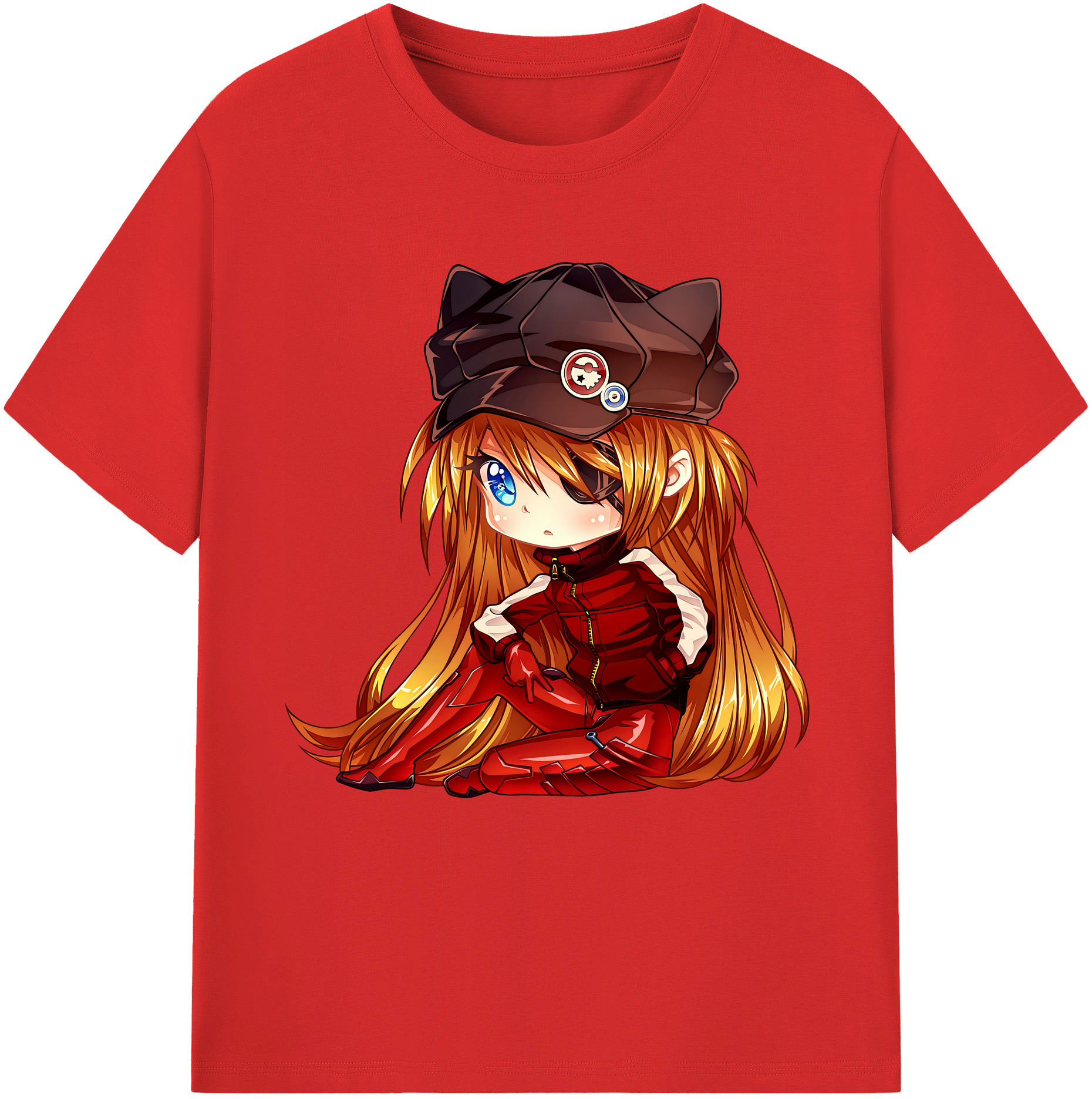 （画像用） EVA 新世紀エヴァンゲリオン レディースカジュアルプリントTシャツ（綿100％）