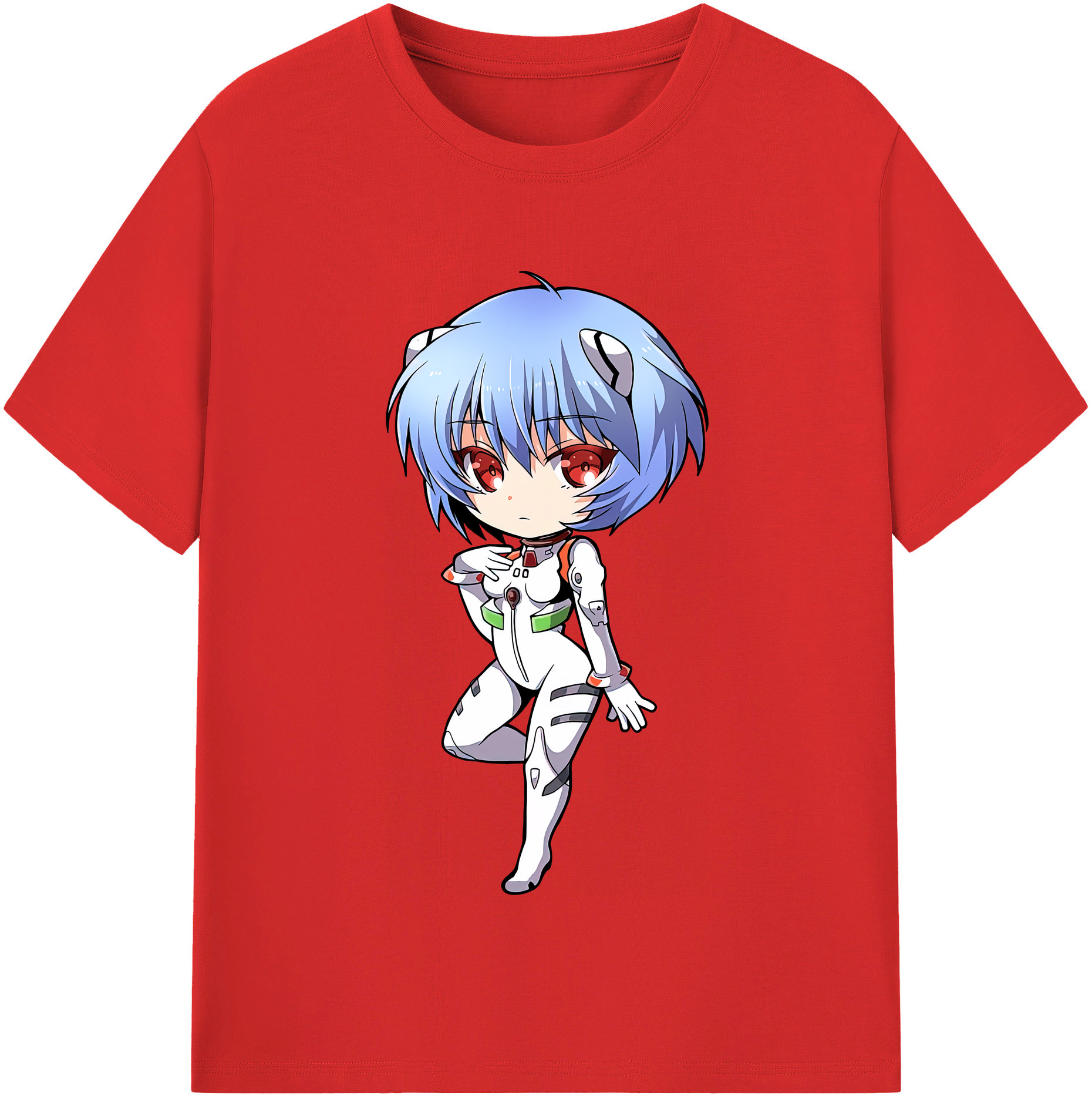 （画像用） EVA 新世紀エヴァンゲリオン レディースカジュアルプリントTシャツ（綿100％）
