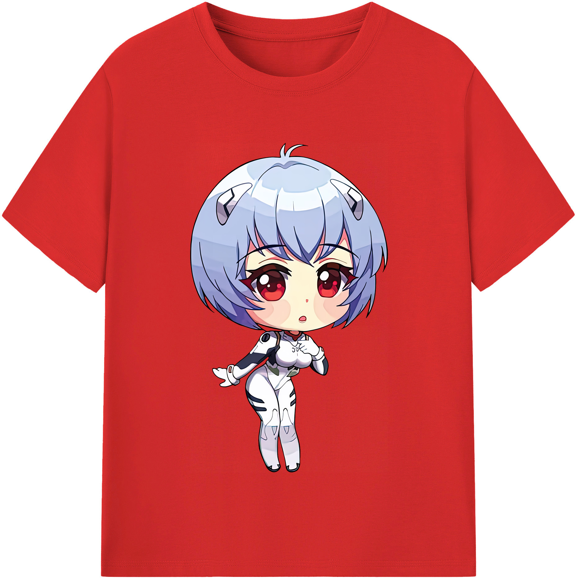 （画像用） EVA 新世紀エヴァンゲリオン レディースカジュアルプリントTシャツ（綿100％）