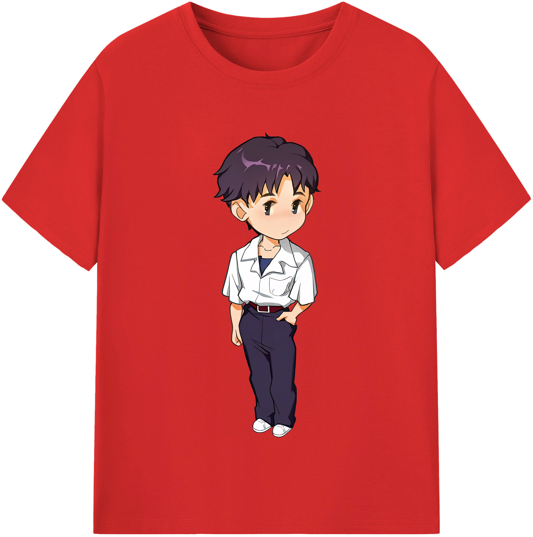 （画像用） EVA 新世紀エヴァンゲリオン レディースカジュアルプリントTシャツ（綿100％）