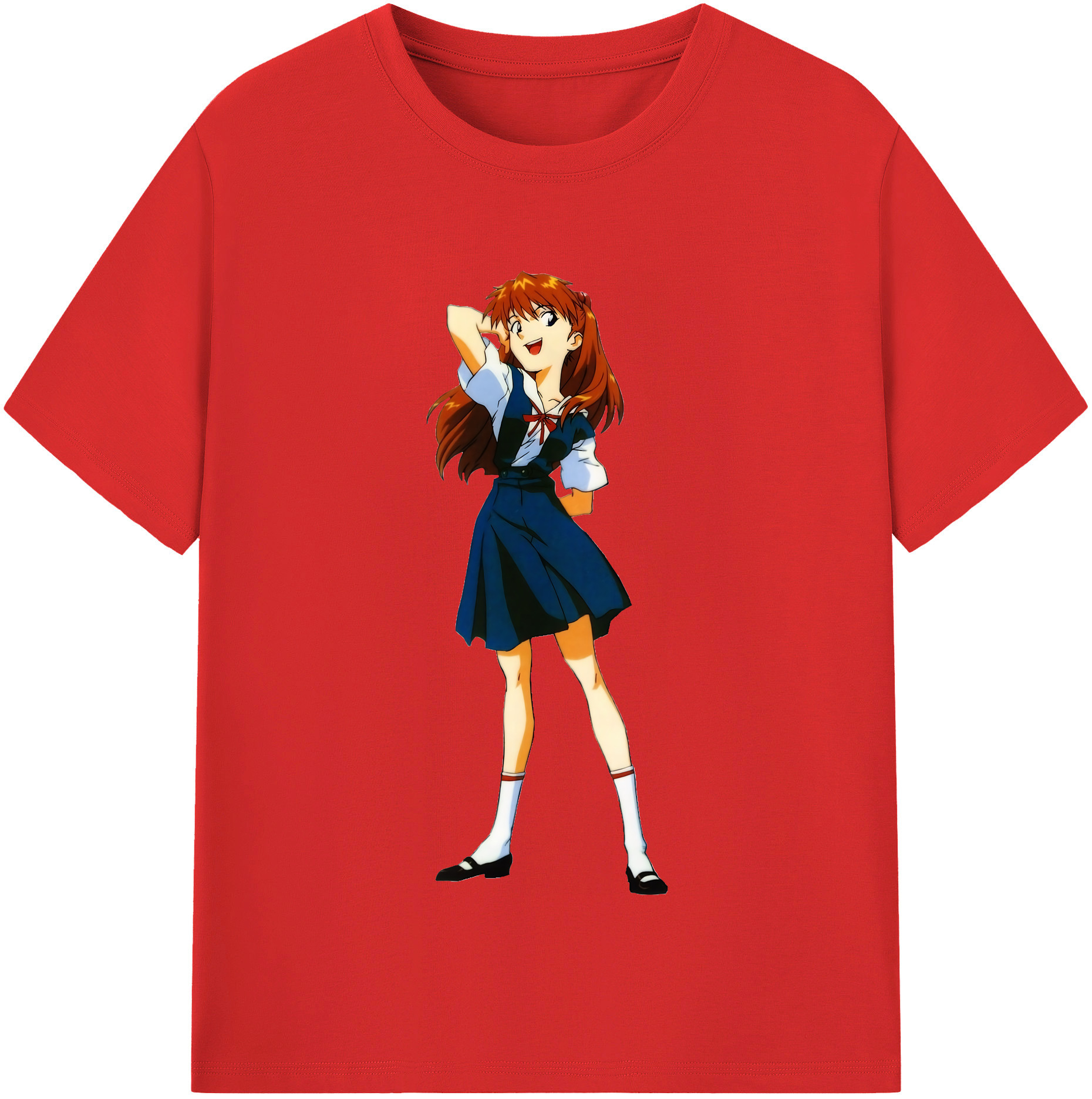 （画像用） EVA 新世紀エヴァンゲリオン レディースカジュアルプリントTシャツ（綿100％）