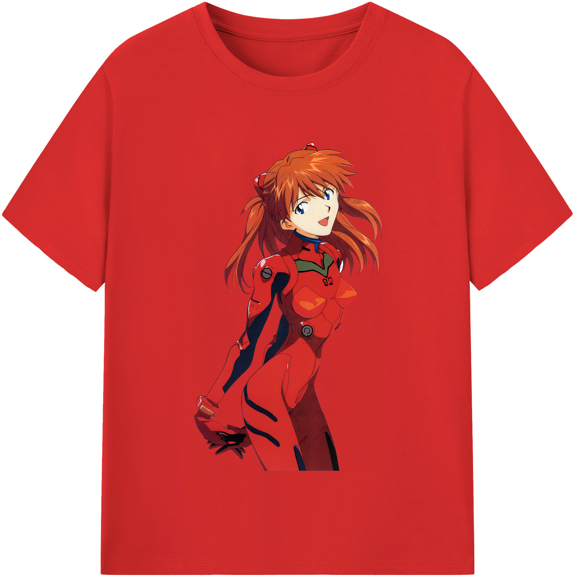 （画像用） EVA 新世紀エヴァンゲリオン レディースカジュアルプリントTシャツ（綿100％）