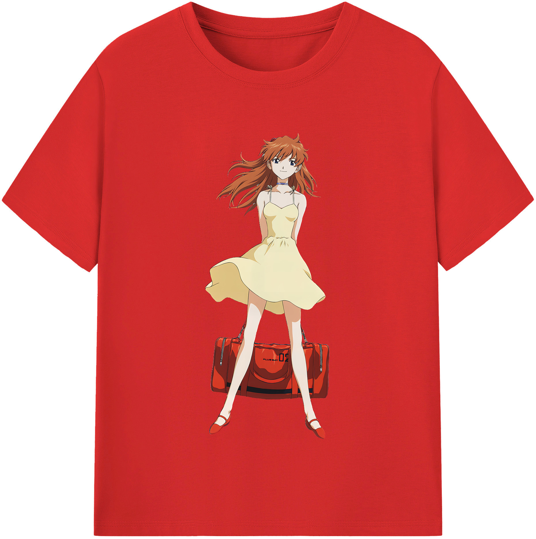 （画像用） EVA 新世紀エヴァンゲリオン レディースカジュアルプリントTシャツ（綿100％）