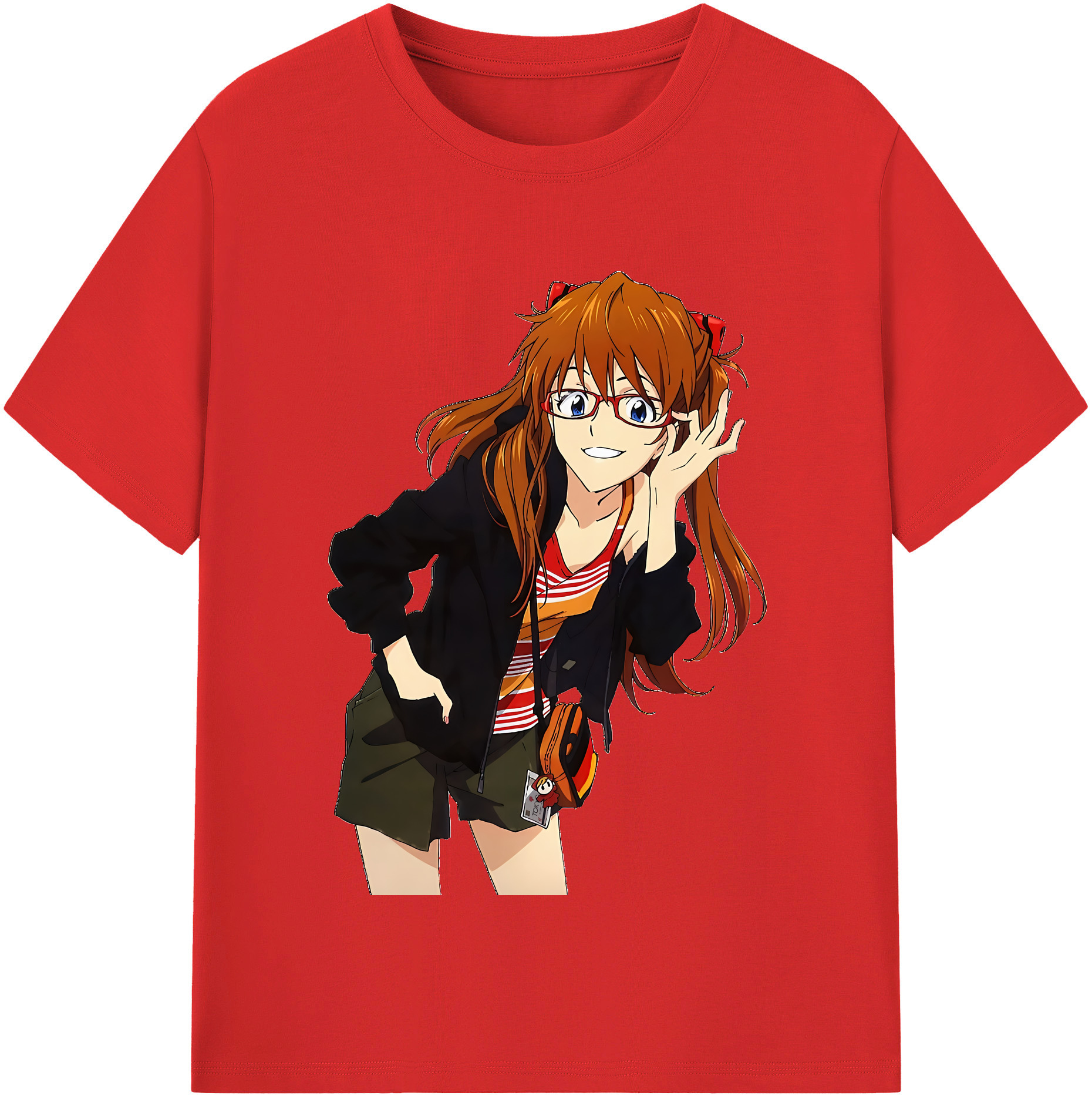 （画像用） EVA 新世紀エヴァンゲリオン レディースカジュアルプリントTシャツ（綿100％）
