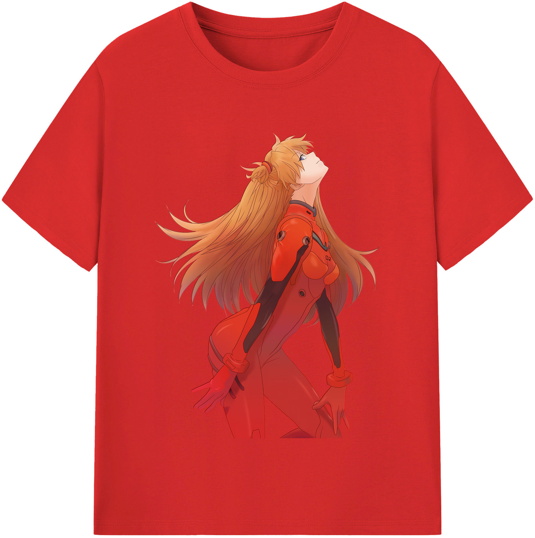 （画像用） EVA 新世紀エヴァンゲリオン レディースカジュアルプリントTシャツ（綿100％）