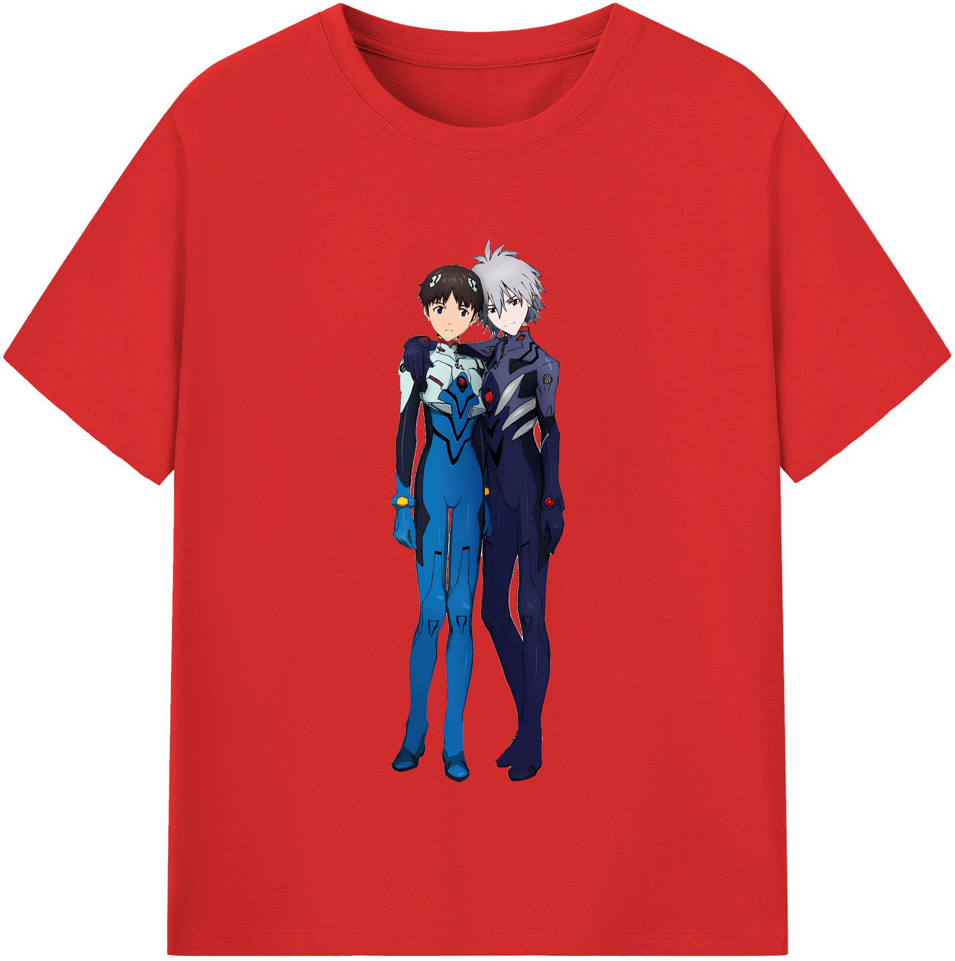（画像用） EVA 新世紀エヴァンゲリオン レディースカジュアルプリントTシャツ（綿100％）