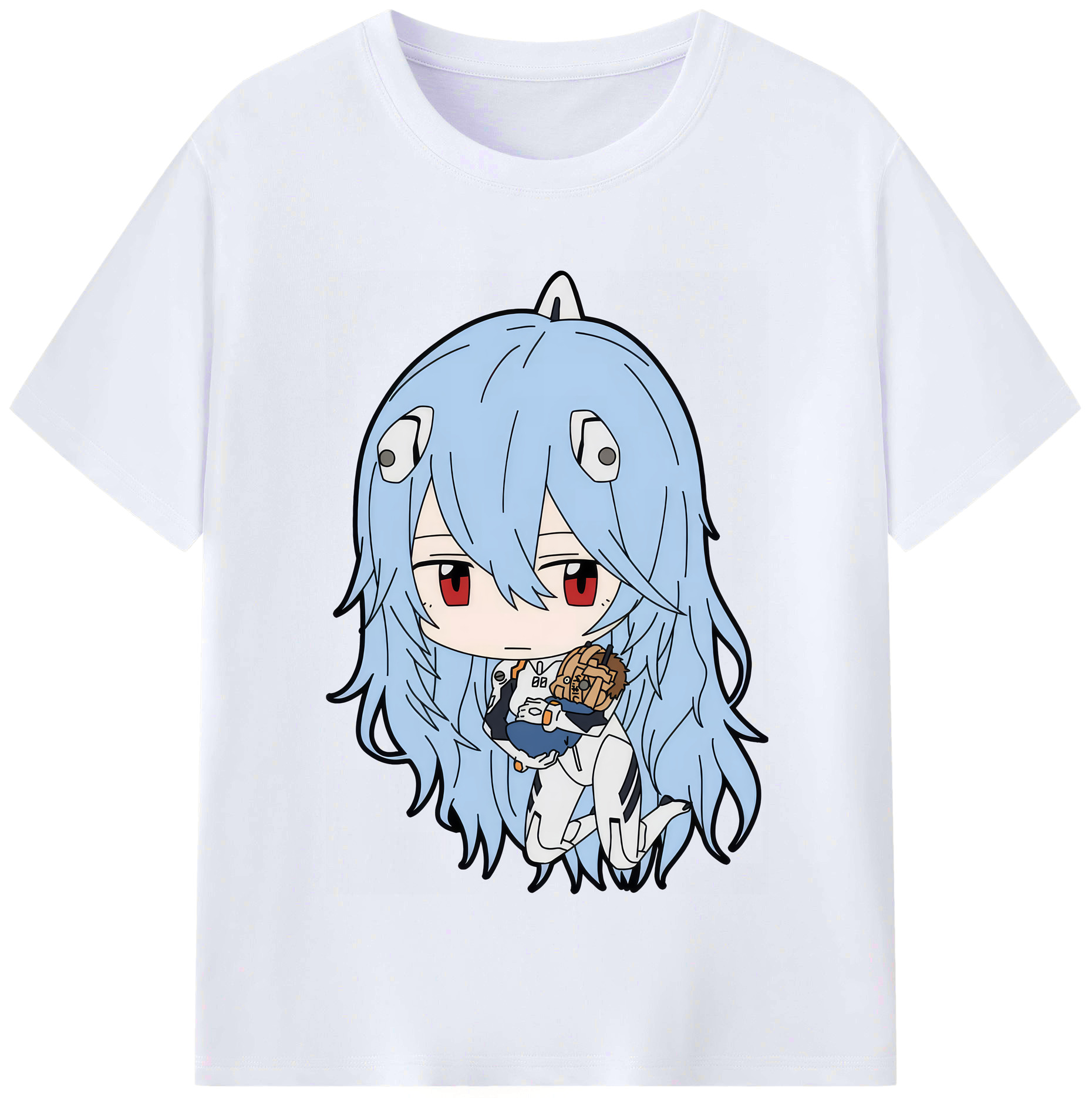 （画像用） EVA 新世紀エヴァンゲリオン レディースカジュアルプリントTシャツ（綿100％）