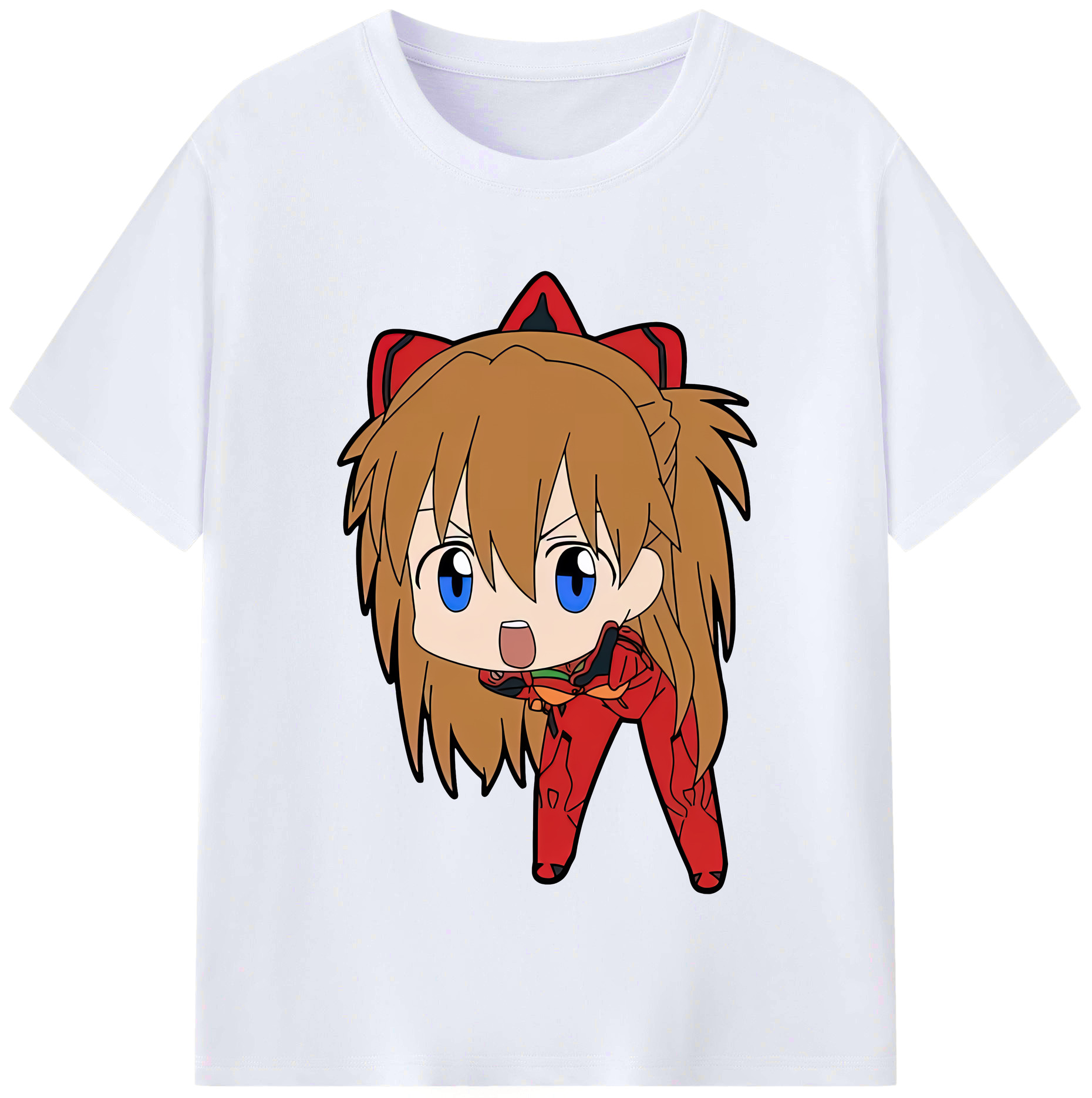 （画像用） EVA 新世紀エヴァンゲリオン レディースカジュアルプリントTシャツ（綿100％）
