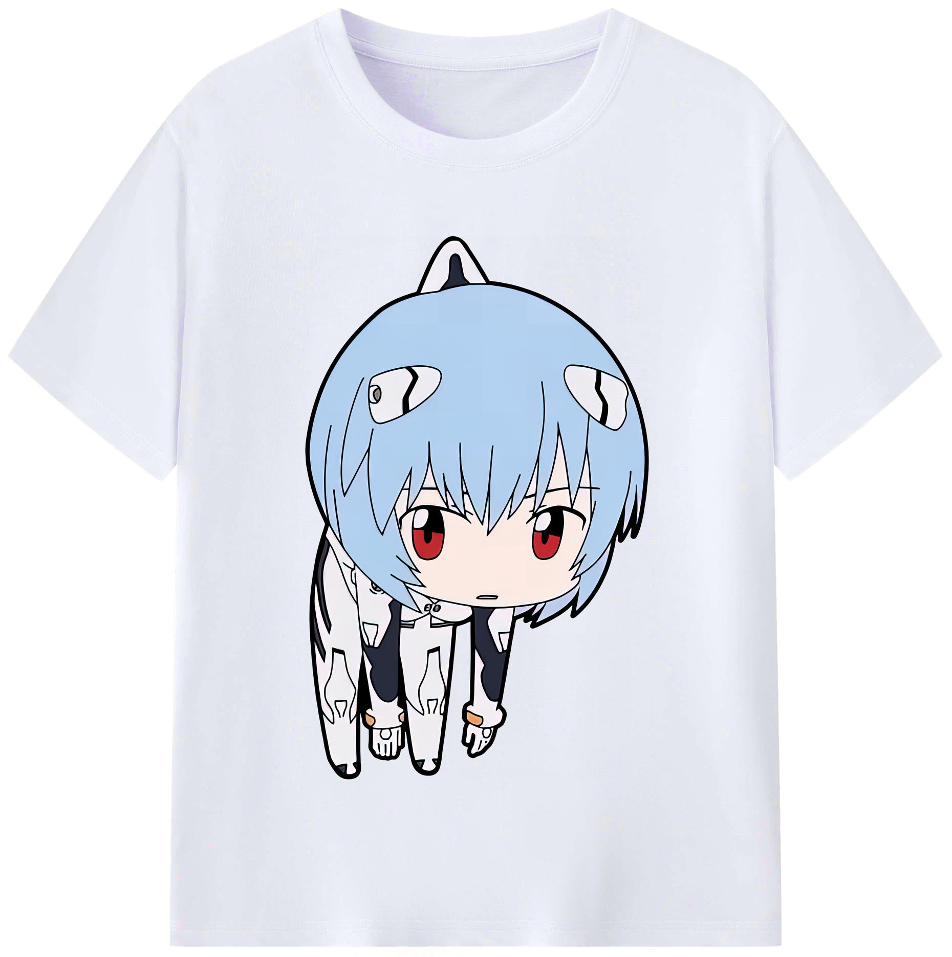（画像用） EVA 新世紀エヴァンゲリオン レディースカジュアルプリントTシャツ（綿100％）