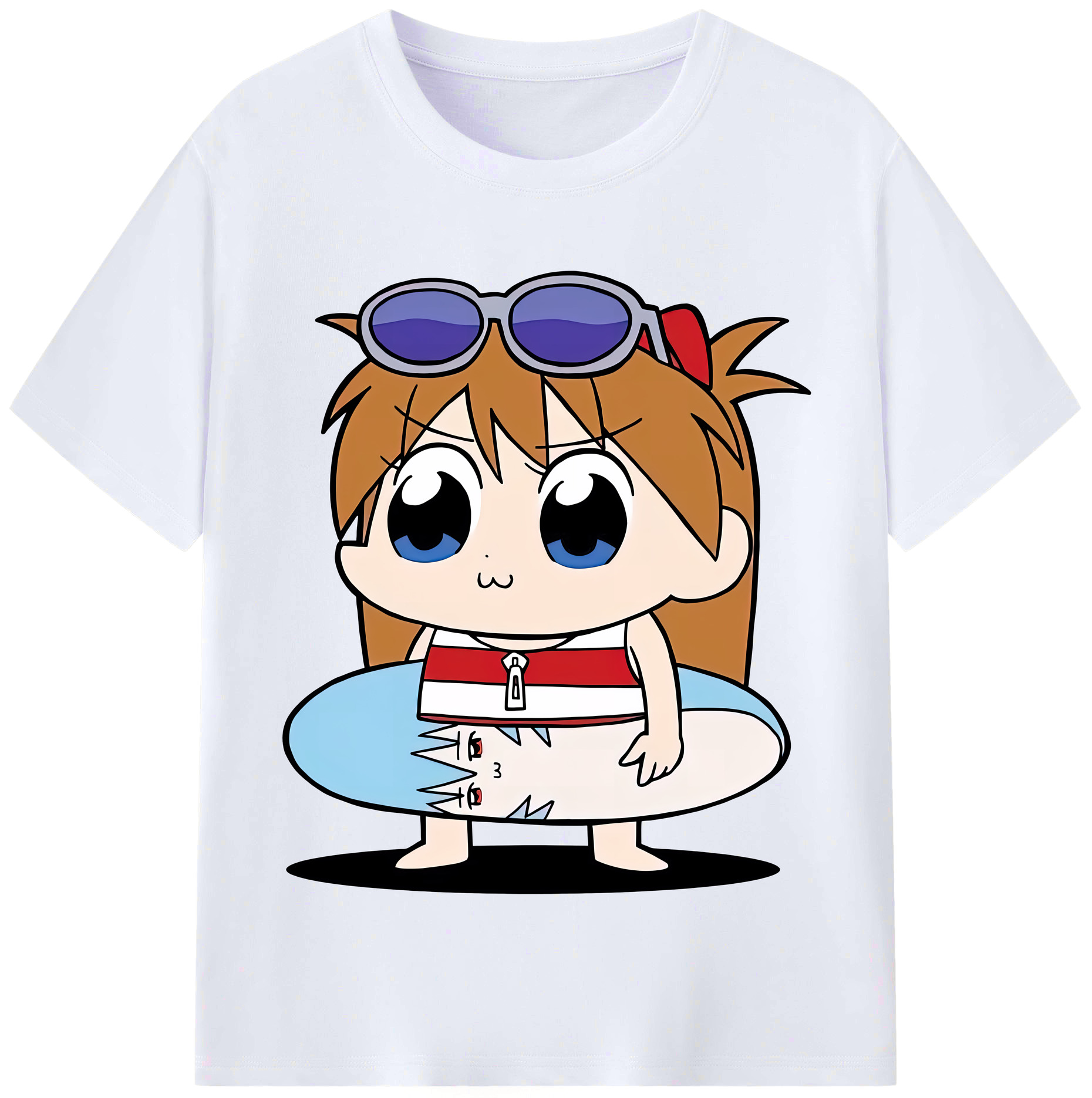 （画像用） EVA 新世紀エヴァンゲリオン レディースカジュアルプリントTシャツ（綿100％）