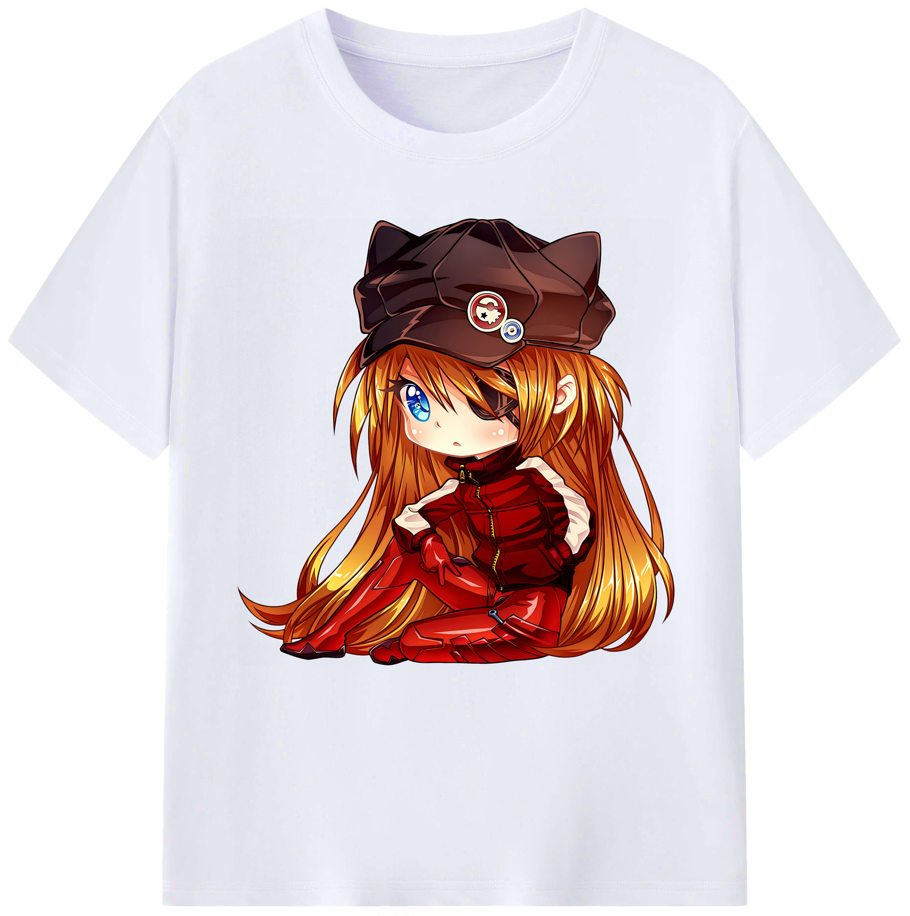 （画像用） EVA 新世紀エヴァンゲリオン レディースカジュアルプリントTシャツ（綿100％）